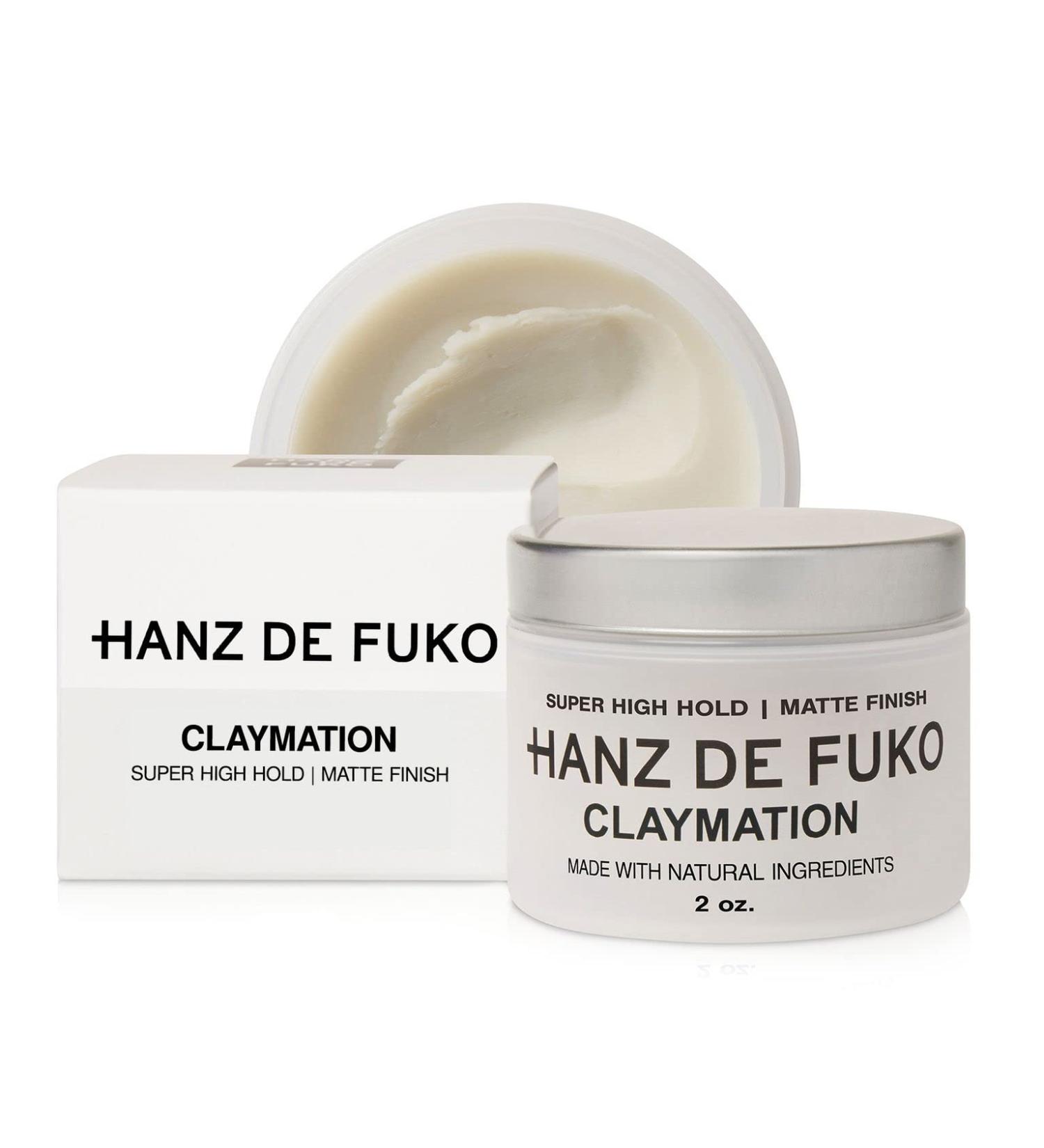 Hanz de Fuko Claymation 2 oz: Premium Matte Finish Hair Styling Clay for Men - Cruelty-Free - Buy Online on GoSupps.com