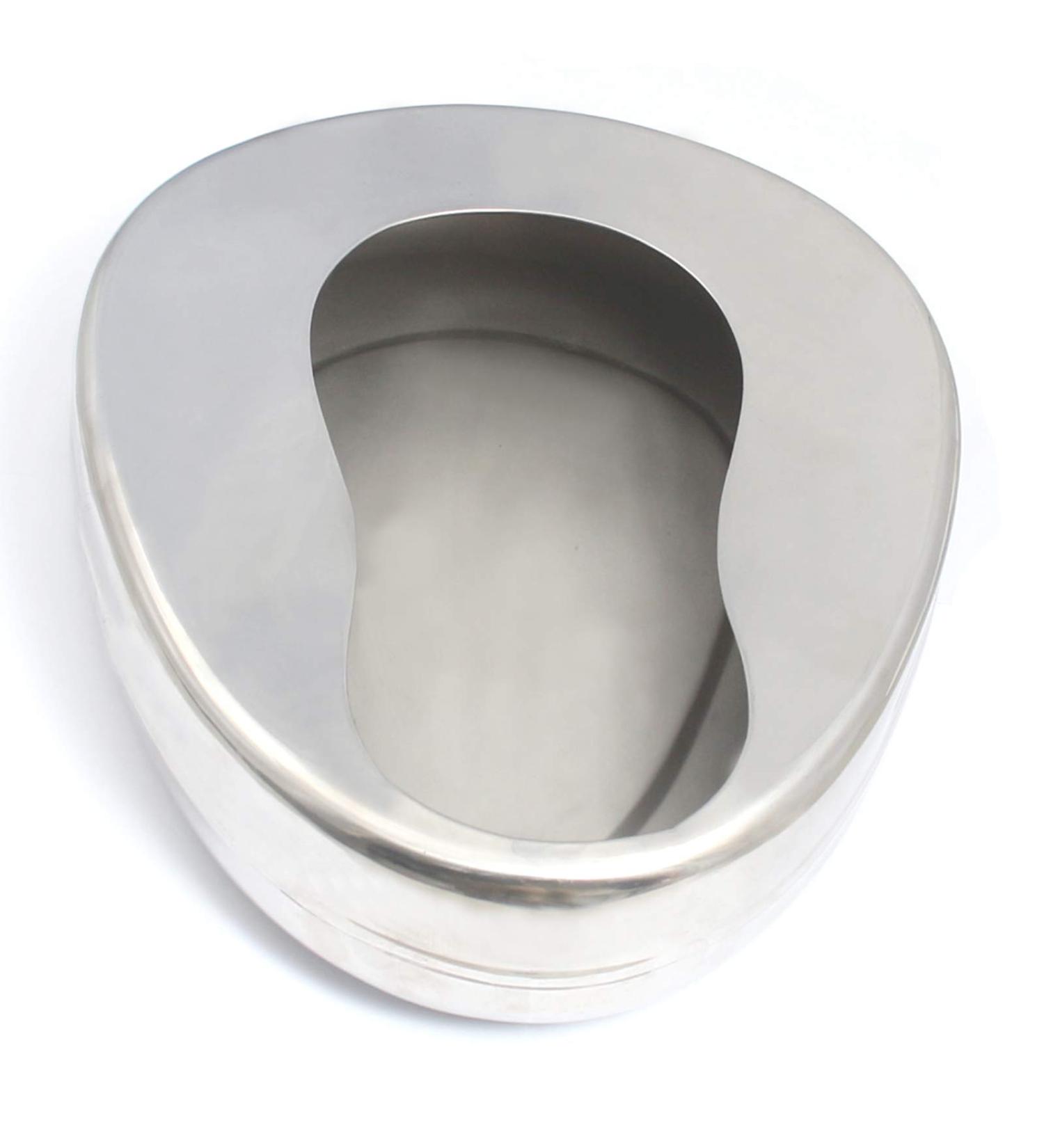 AAProTools Stainless Steel Bedpan for Women Men Elderly Bedridden Patients - Hospital/Home Emergency Device - Buy Online on GoSupps.com