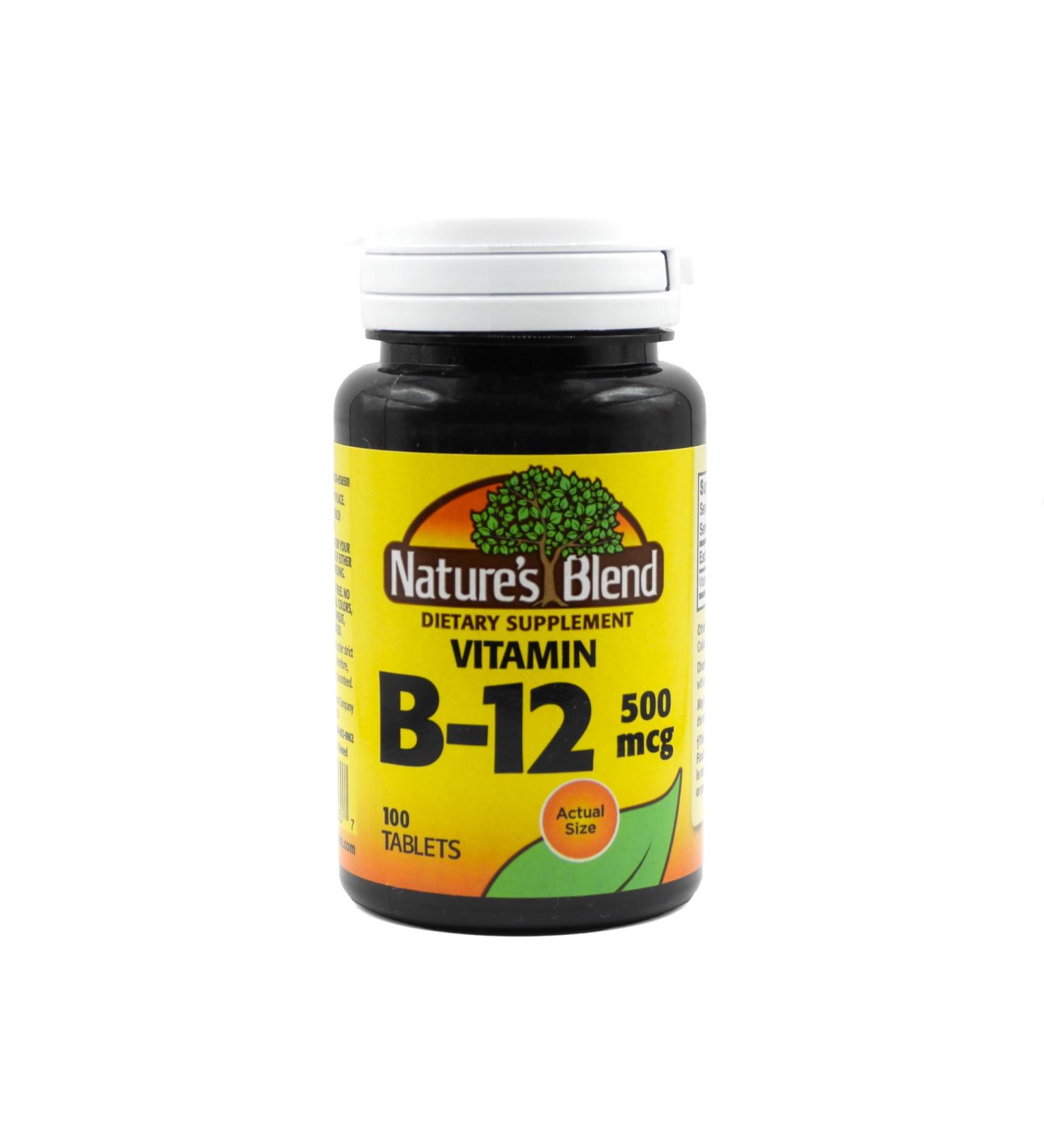 Nature's Blend Vitamin B-12 500 mcg 100 Tablets