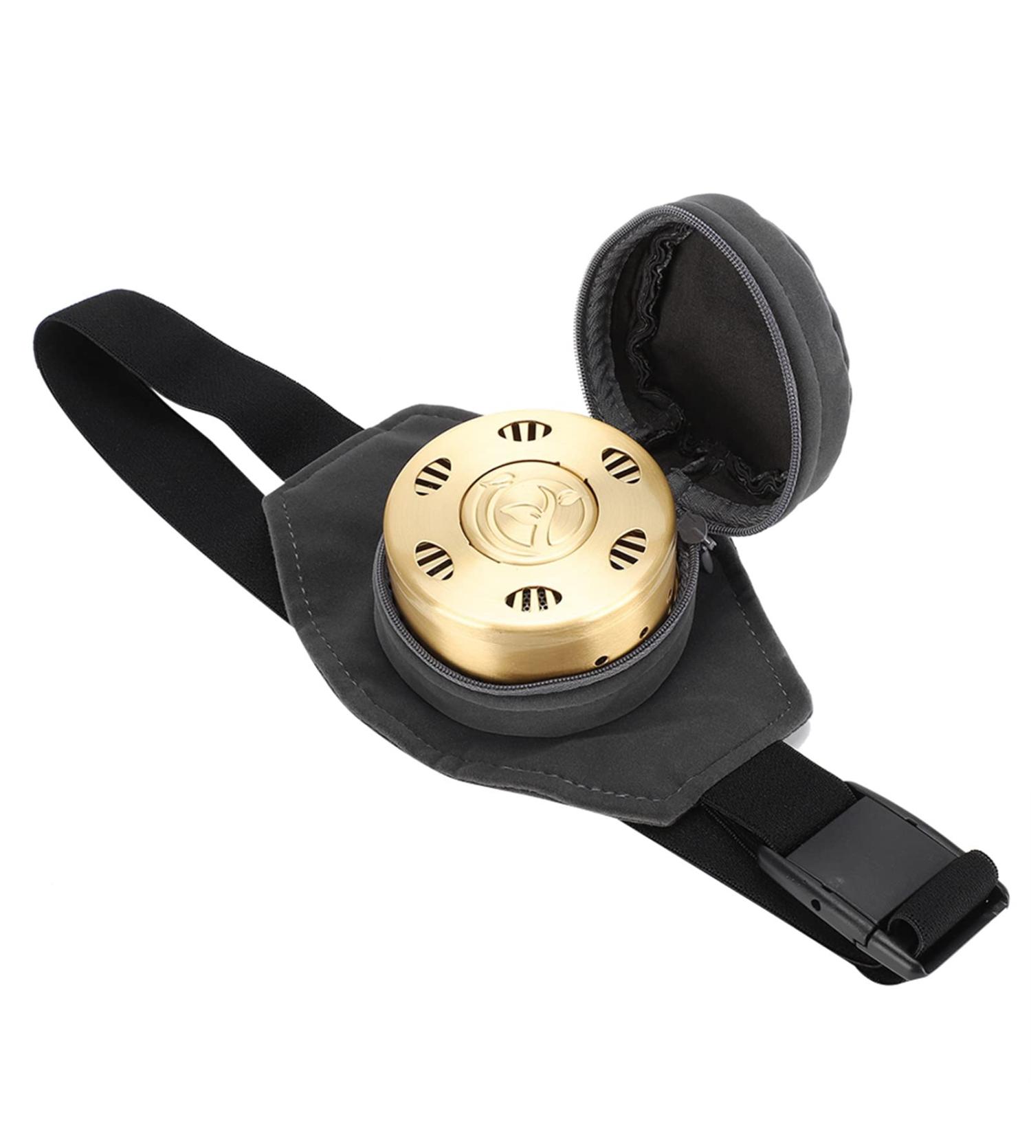 Pure Copper Moxibustion Box with Fabric Cover - Effective Pain Relief for Arthritis Neck & Knee Joint | Health Care Accessories - Buy Online on GoSupps.com