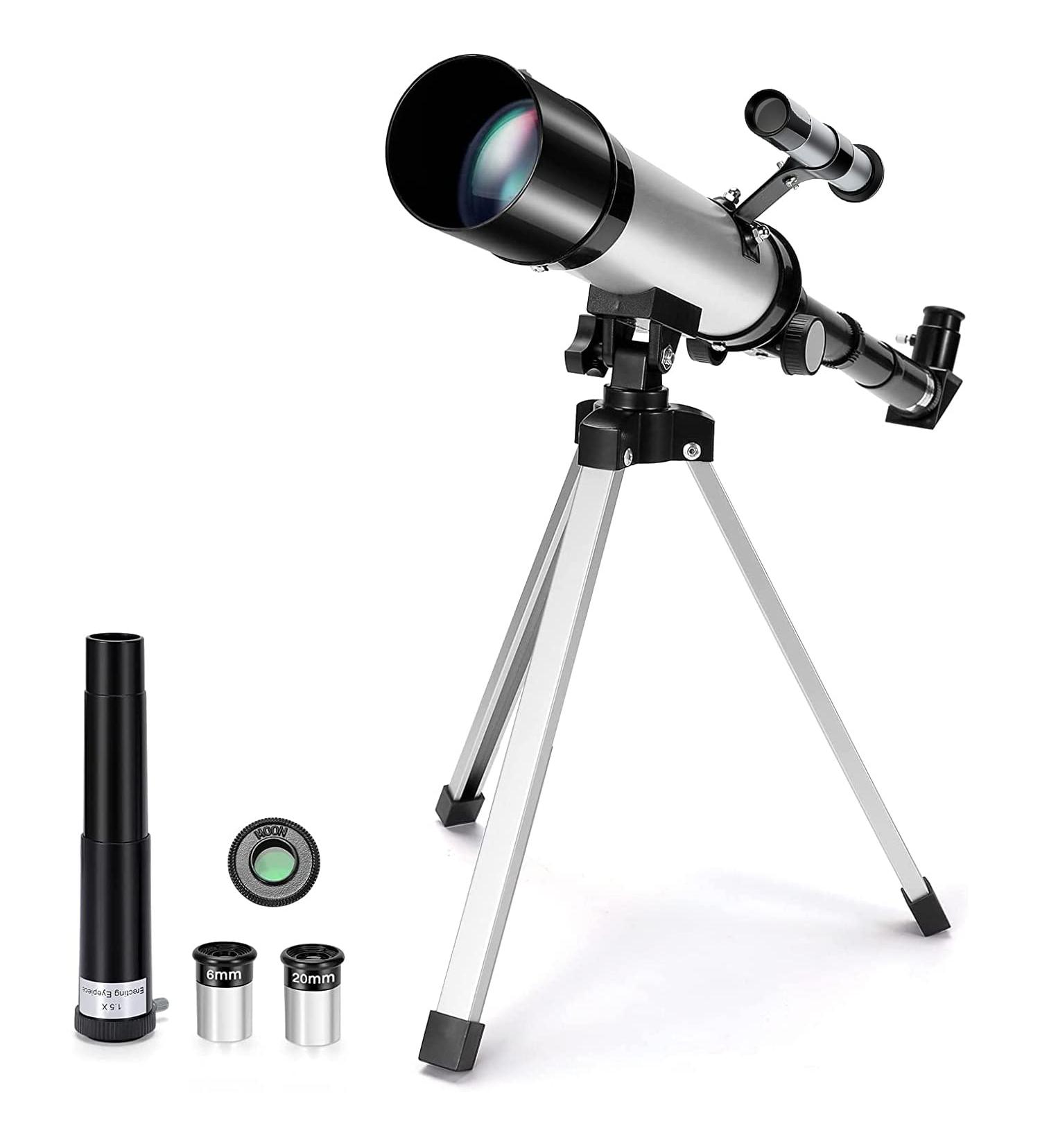 Merkmak Kids Telescope 360/50mm Spotting Scope | 90X Refractor Telescope for Astronomy Beginners with Tripod | Ideal Gift for Stargazing and Deep Space Observation - Buy Online on GoSupps.com