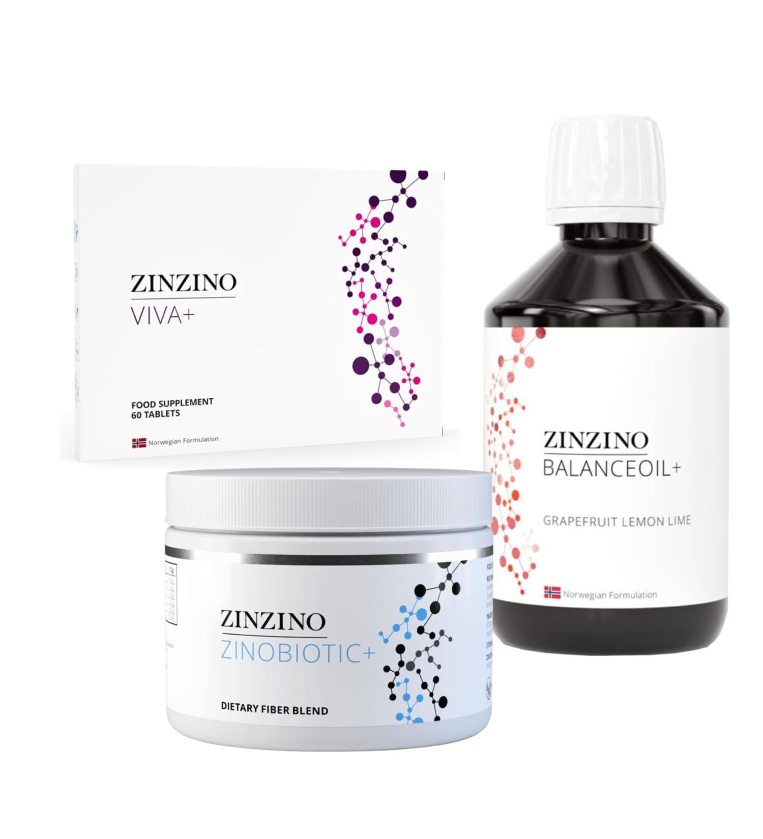  ZinZino ZinZino Serenity Kit - BalanceOil+ Grapefruit Lemon-Lime 300ml ZinoBiotic+ & Viva+ - Premium Balanced Kit - Buy Online on GoSupps.com