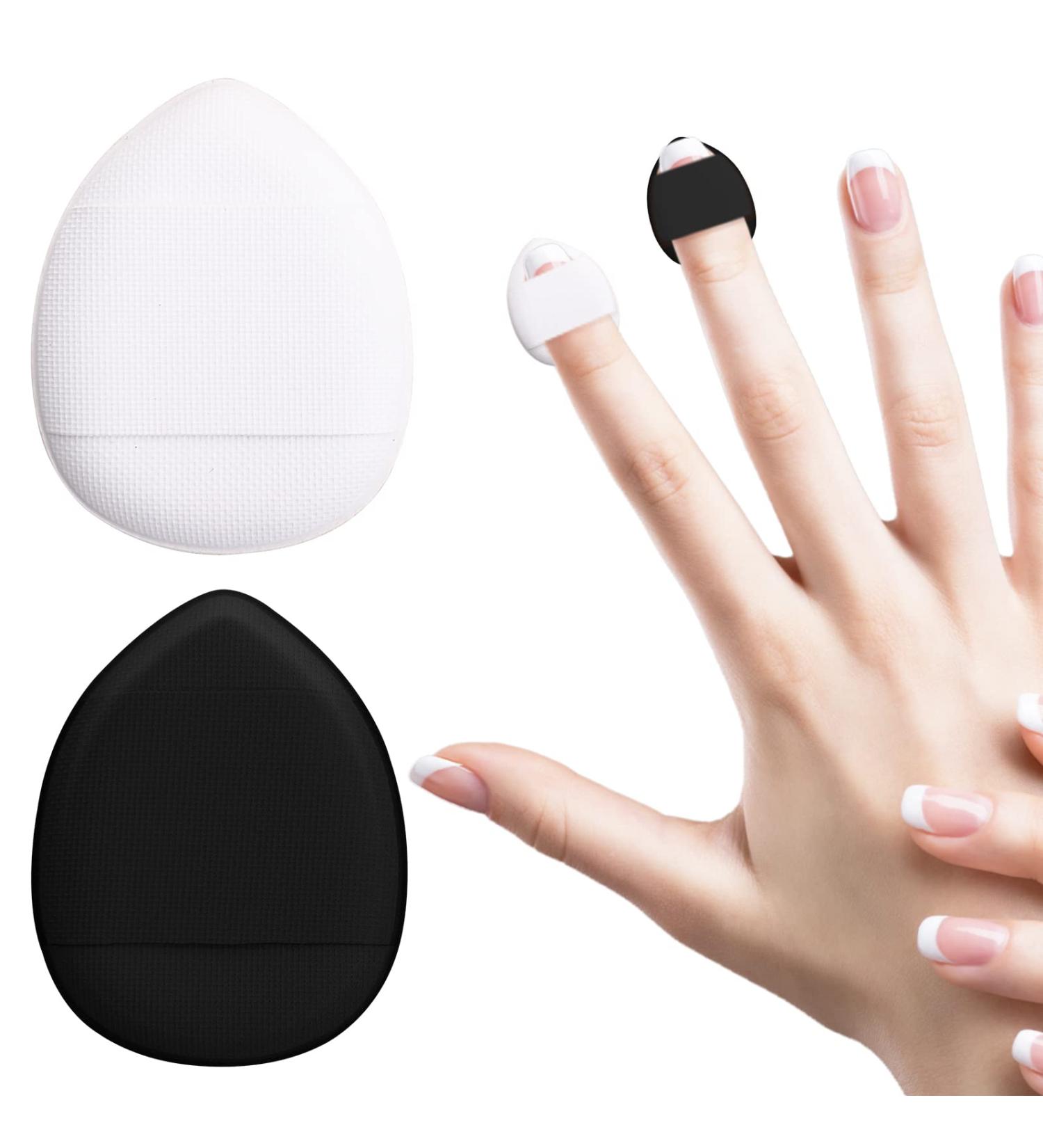 Sibba 2-Piece Loose Powder Puffs with Finger Holder - Soft Makeup Setting Triangle Face Cushion for Beauty Blender - Portable Cosmetics Sponge for Foundation - Small Head Storage Brush Included - Buy Online on GoSupps.com