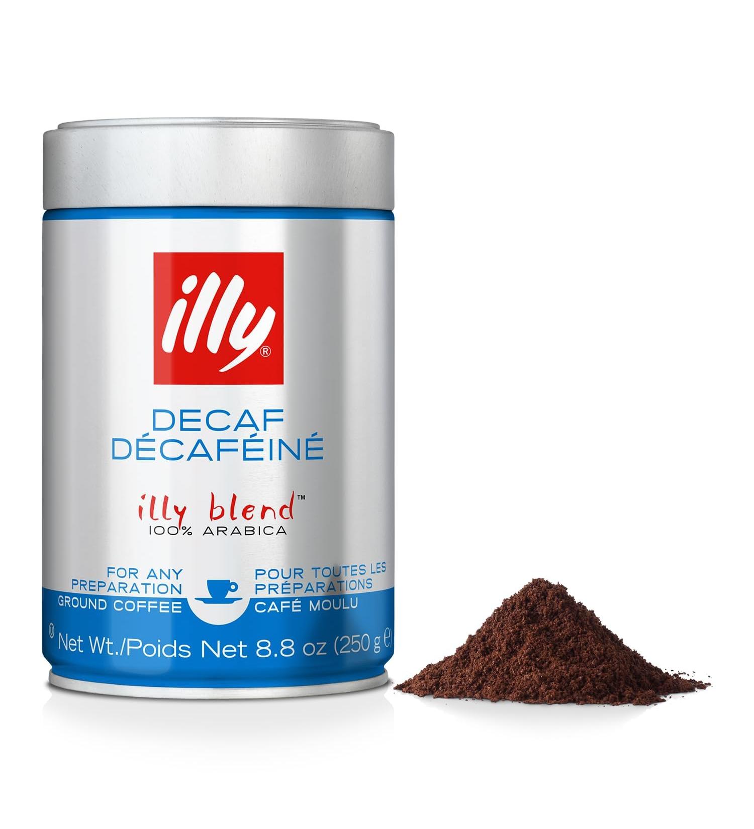  Italian Gourmet E.R. illy DECAFFEINATO Ground coffee for intensive roasting 250 g + Italian Gourmet Polpa 400 g - Buy Online on GoSupps.com