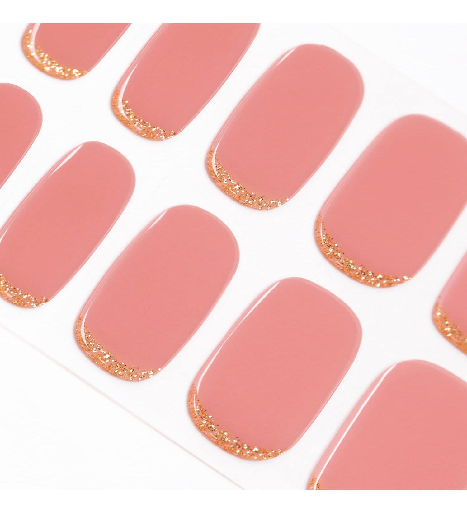 DANNI & TONI Glitter in My Eyes Gel Nail Wraps - 28 Semi Cured Nail Stickers | Salon-Quality Manicure Set - Buy Online on GoSupps.com