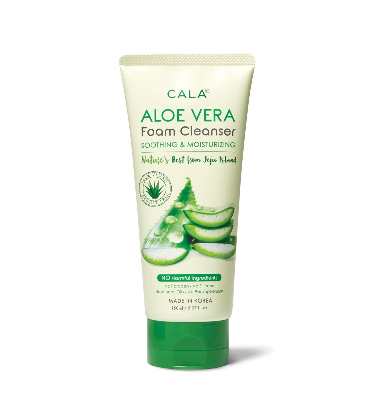 Cala Aloe vera soothing & moisturizing foam cleanser 5.07 fluid ounce 5.07 Fl Ounce