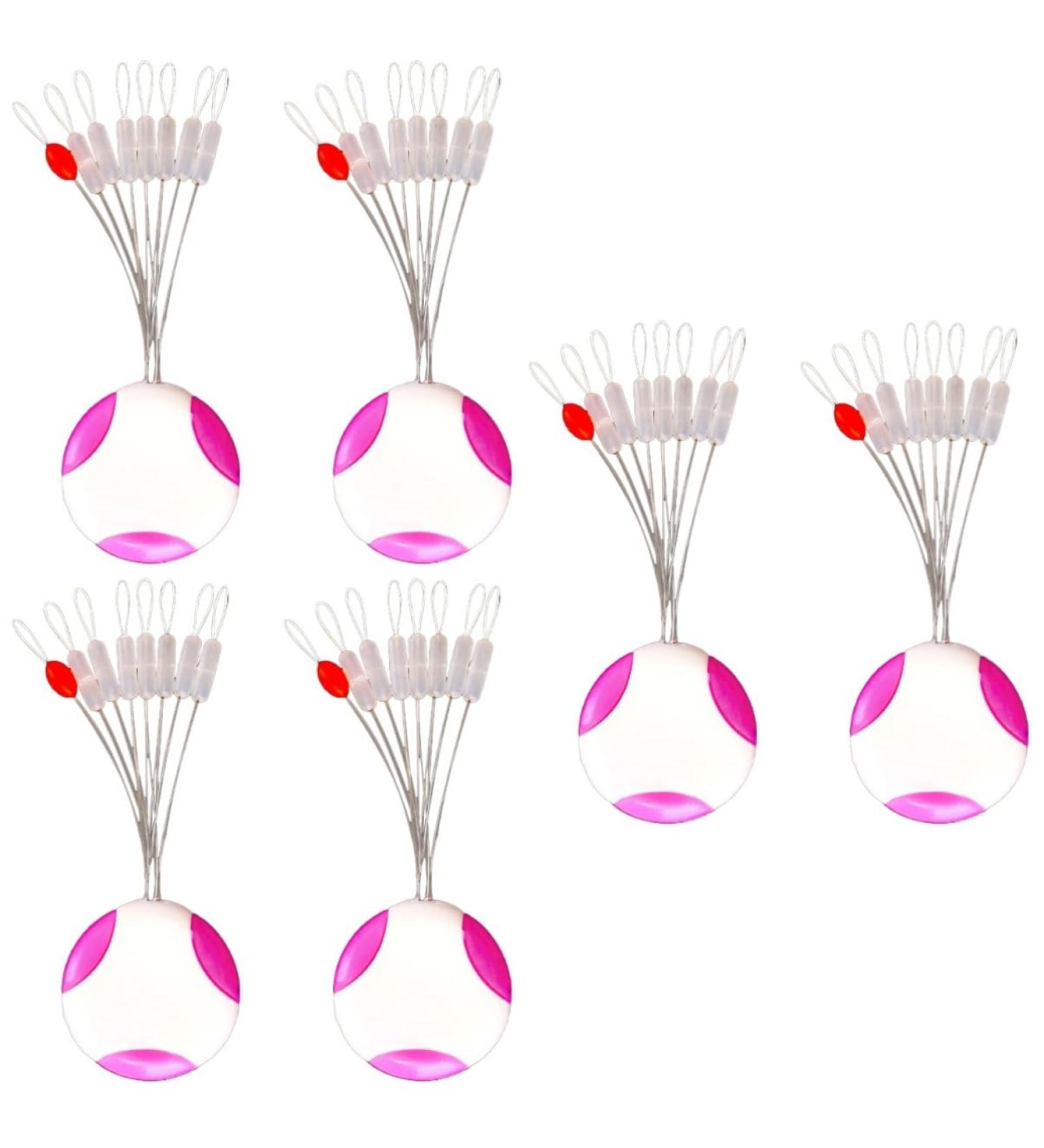 Sosoport Fishing Equipment 30 Pcs Space Beans Line Space Bean Cylindrical Long Beans Silicone Beans Tool Boxed Fishing Accessories - Buy Online on GoSupps.com