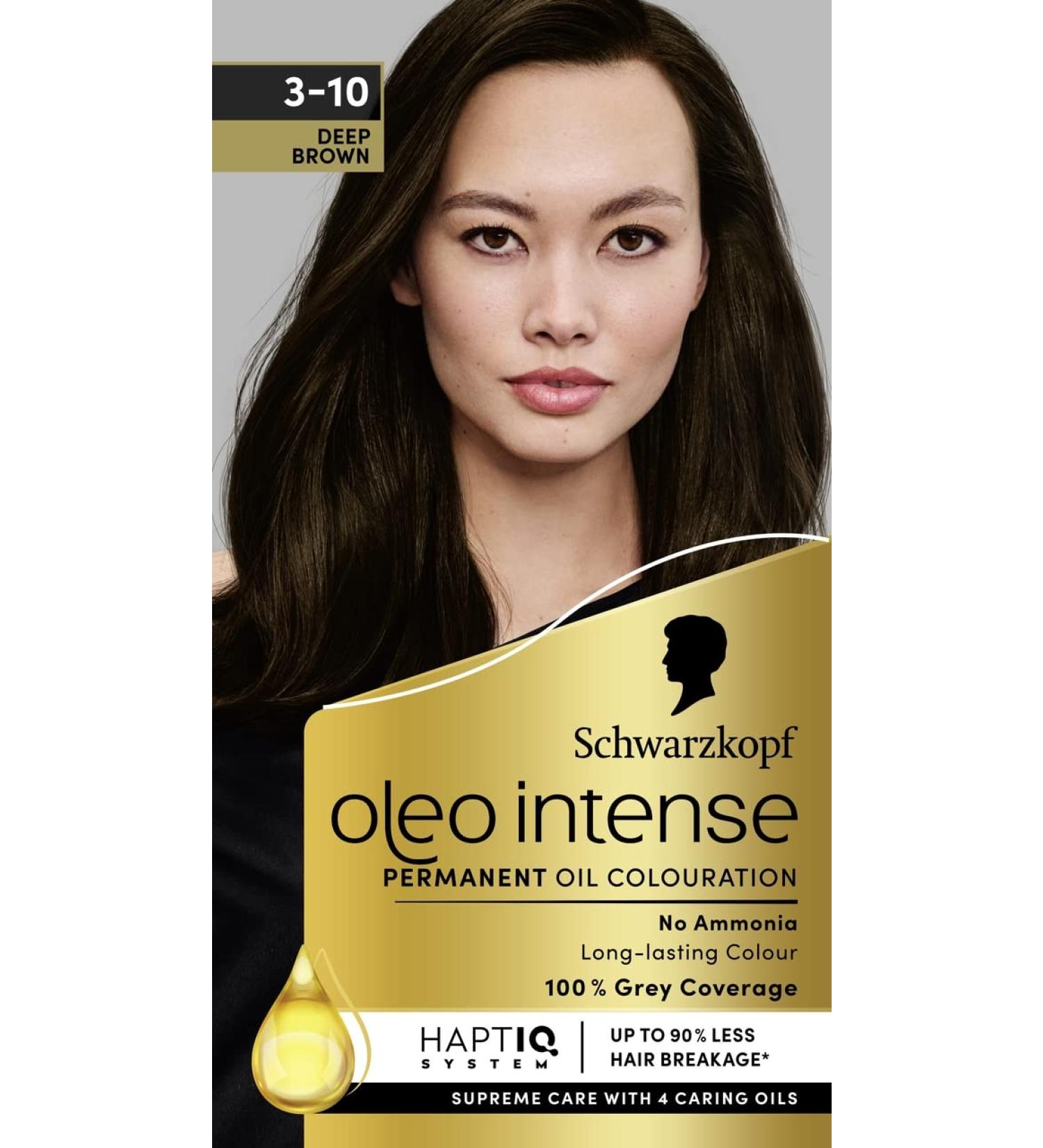 Schwarzkopf Oleo Intense Permanent Deep Brown Hair Color - 115g (1 Pack) - Buy Online on GoSupps.com