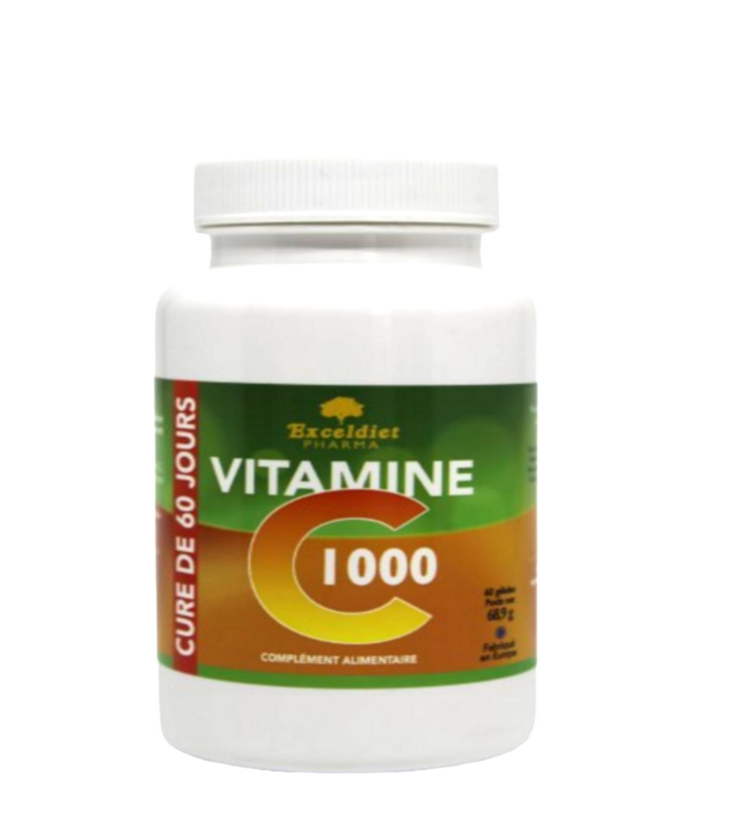 Vitamine C Naturelle dos e 1000 mg - Complement alimentaire defenses immunitaires & R duction de la fatigue Vitamine 4 Saisons - 60 g lules pour 2 mois d'utilisation. - Buy Online on GoSupps.com
