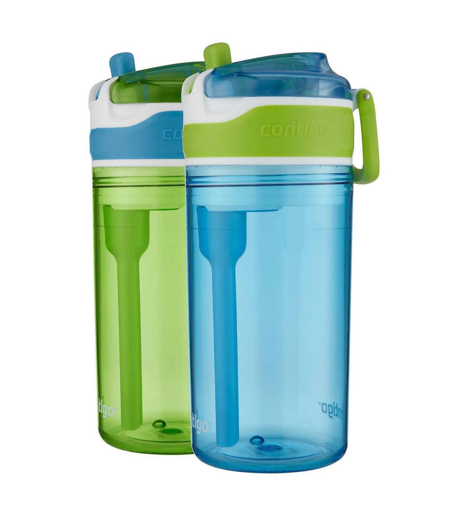 Contigo Kids 2-in-1 Snacker Cups 2 Pack - Blue and Green - Buy Online on GoSupps.com