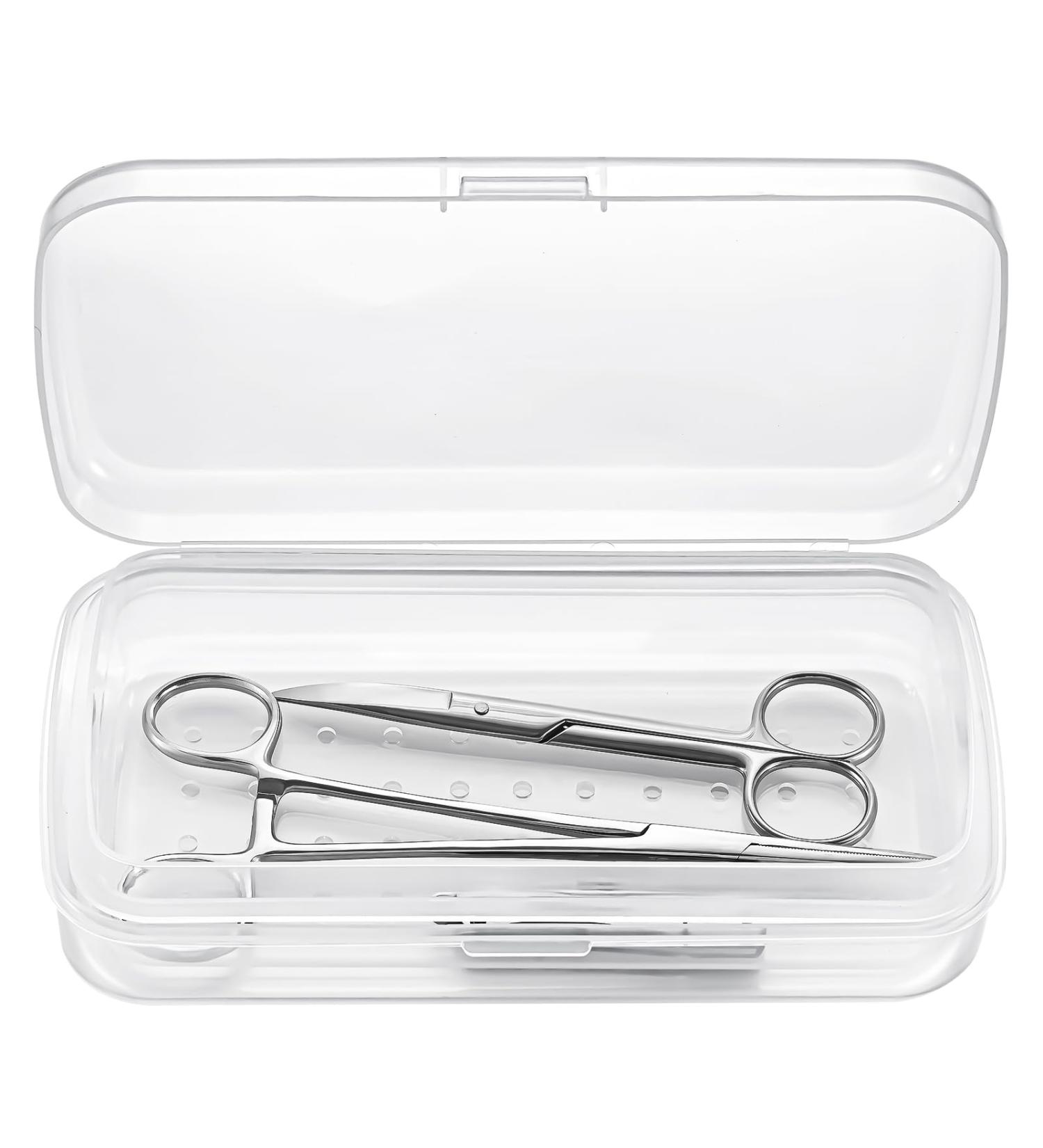 Transparent Nail Tool Sterilizer Box - Sterilization Tray for Tweezers Eyelash Extensions & Nail Implements | Best for Estheticians - Buy Online on GoSupps.com