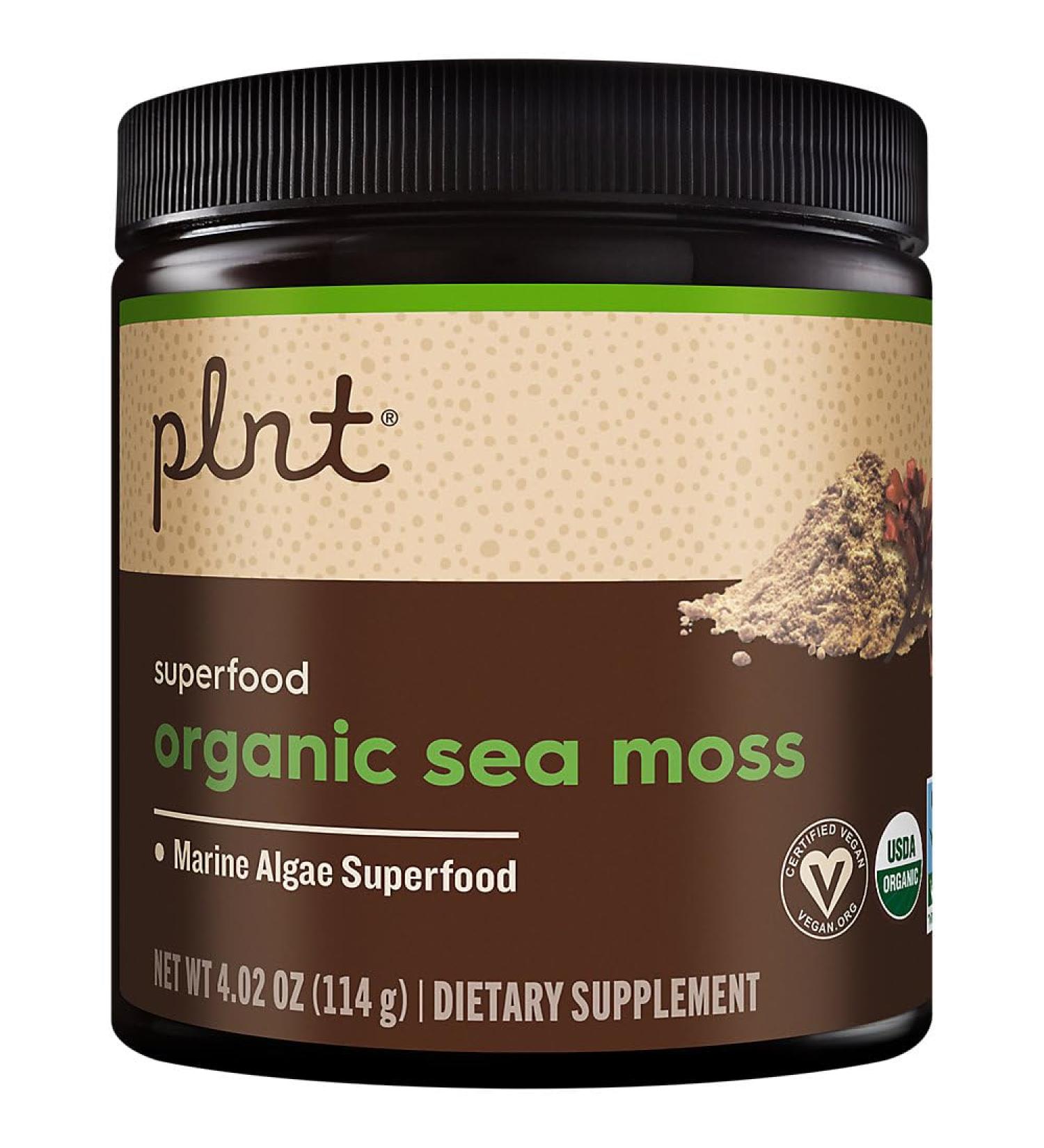 Organic Sea Moss Powder a" Marine Algae Superfood (4 oz./30 Servings) - Buy Online on GoSupps.com