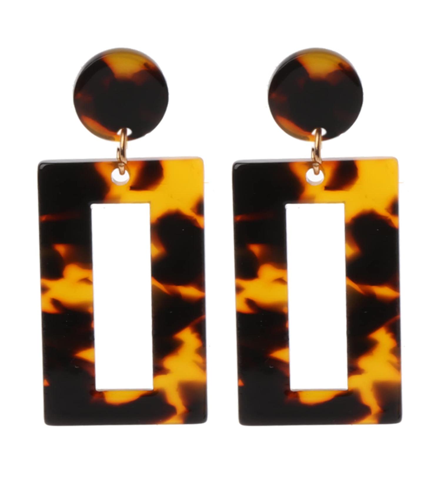 FEYLIE Trendy Acrylic Leopard Earrings - Women s Classic Multi-Type Stud Jewelry Gift - Buy Online on GoSupps.com