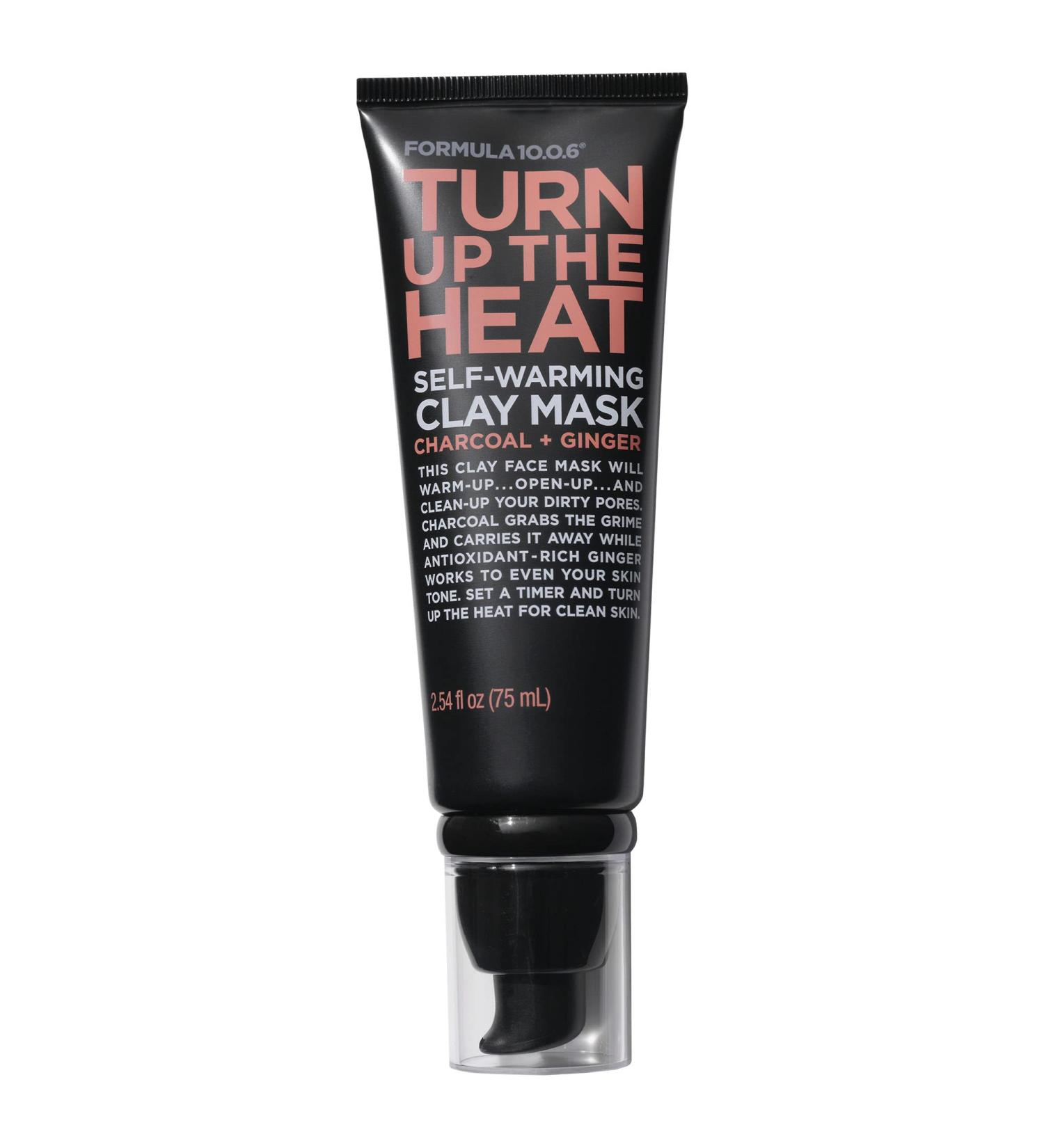 Formula 10.0.6 Turn Up The Heat Self-Warming Clay Mask - Vegan & Cruelty-Free Pore Cleanser | 2.54 Fl Oz - Buy Online on GoSupps.com