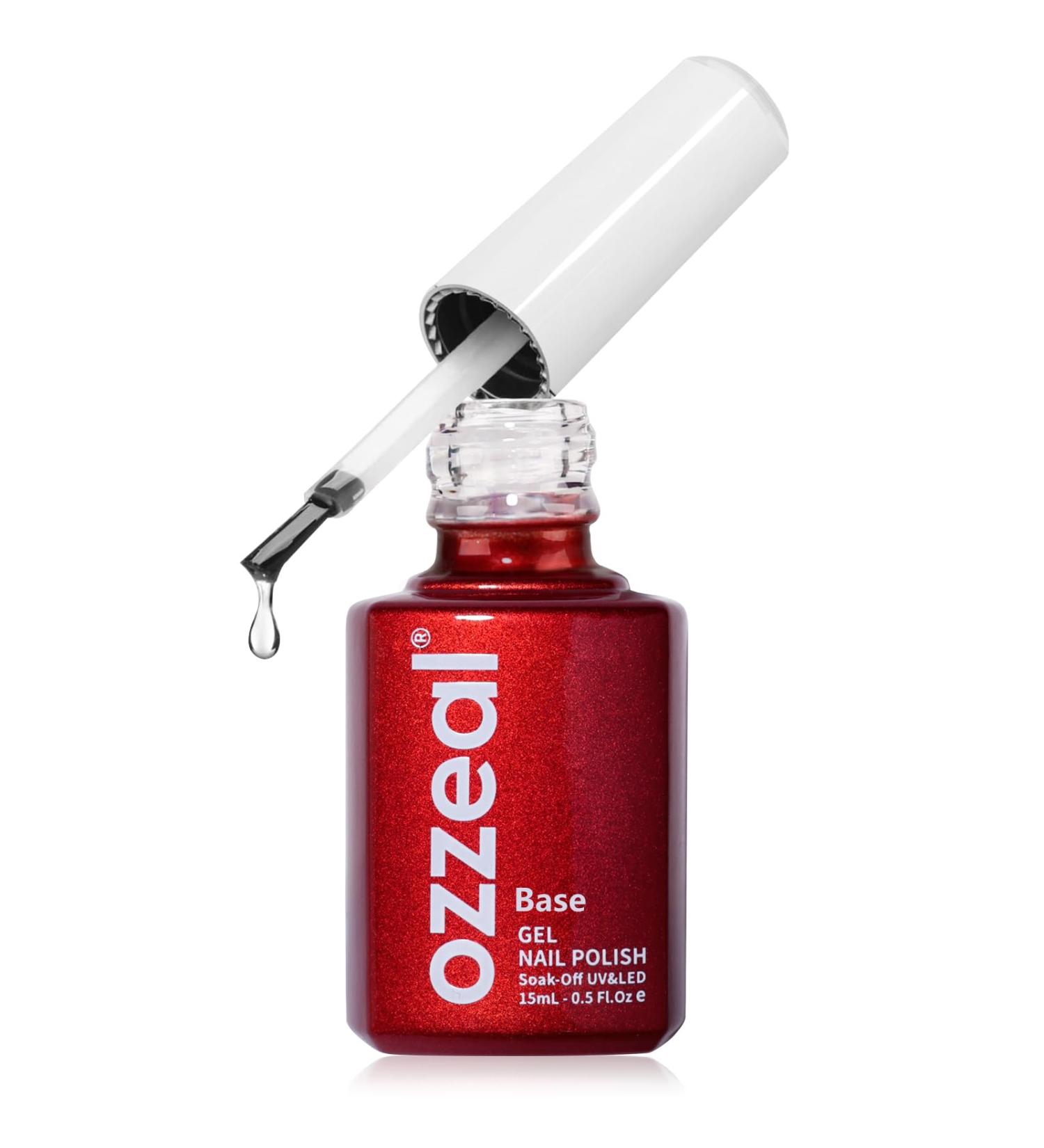 Ozzeal Base Coat Gel Nail Polish 15ML LED UV No Wipe Long Lasting Gel Base Coat Clear Base Coat Gel for Nails Art DIY Home - Buy Online on GoSupps.com