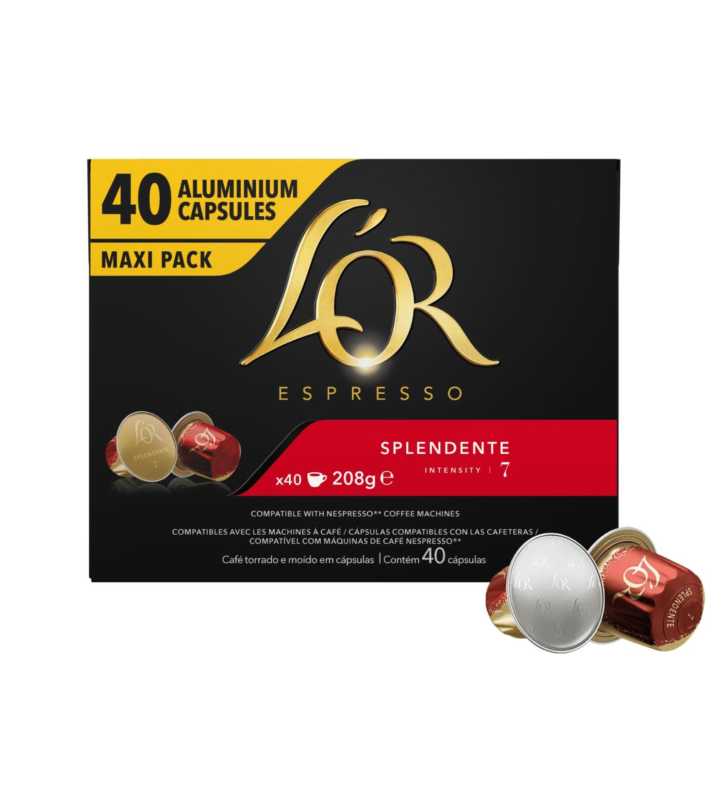 Espresso Splendente Coffee Intensity 7 L'OR - 40 capsules