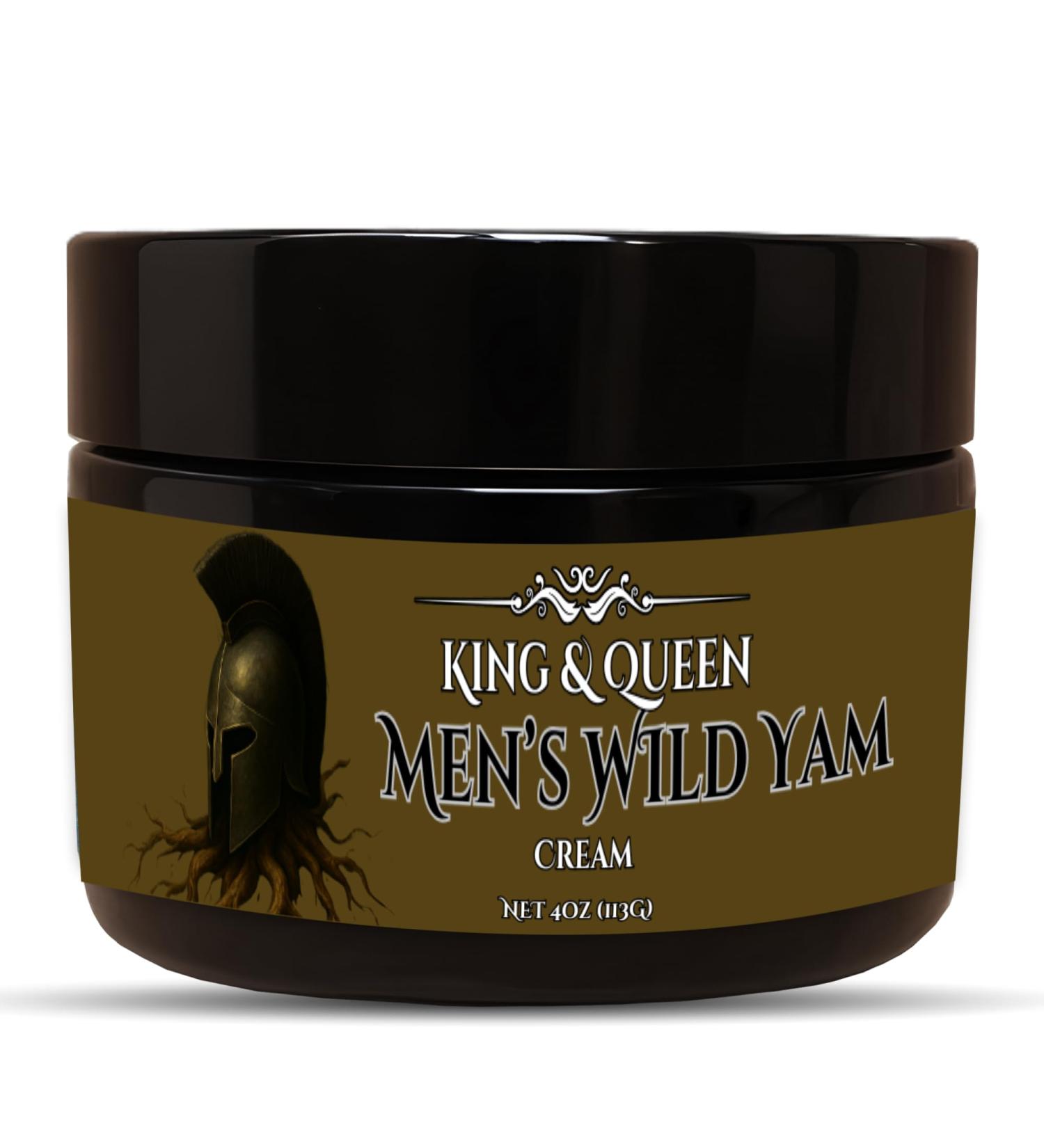Men s Wild Yam Topical Cream External Use Only Maca Tongkat Ali Fadogia Saw Palmetto 4 oz King & Queen Wellness - Buy Online on GoSupps.com
