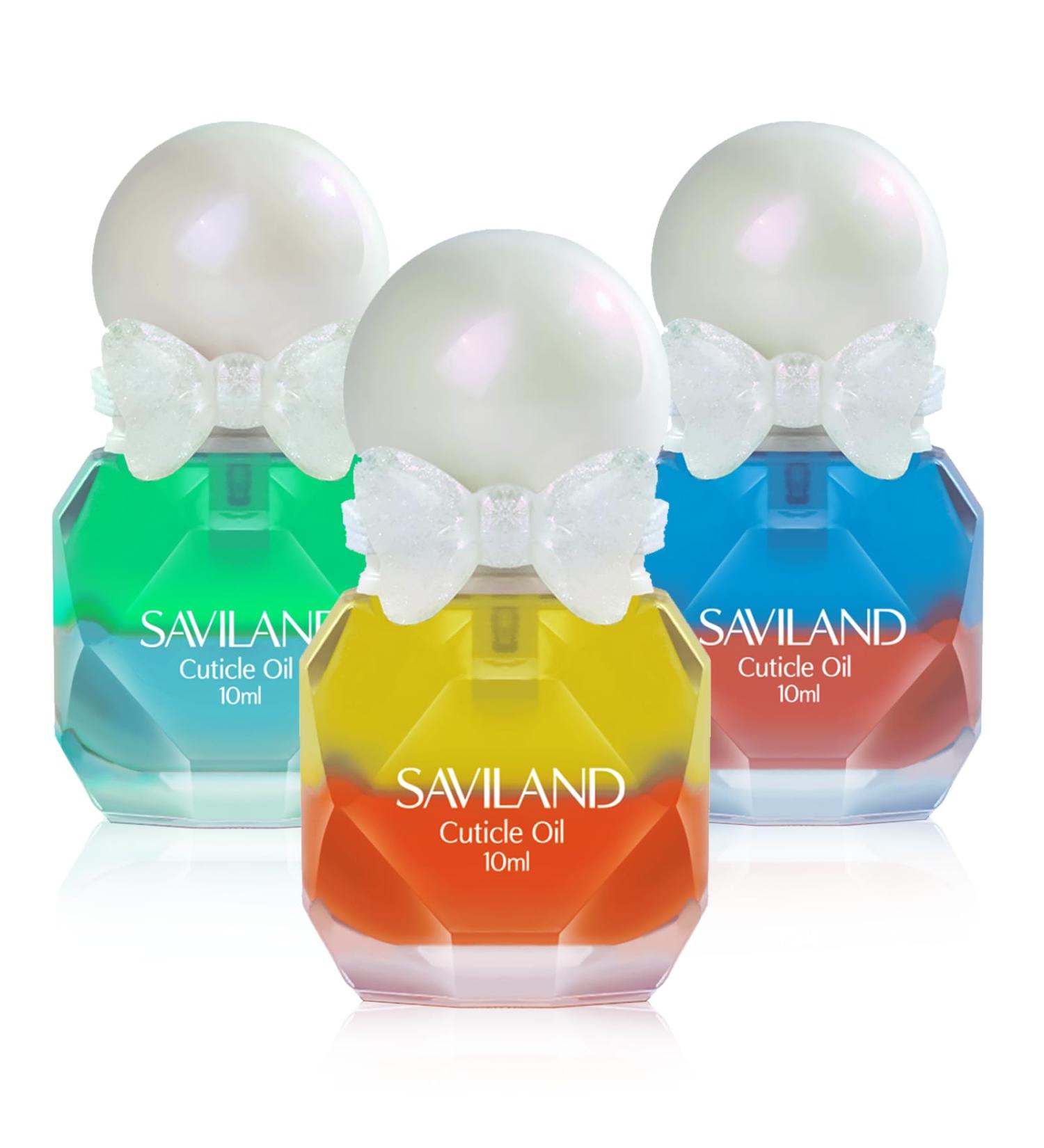 Saviland 3PCS Cuticle Oil Set - Nail Strengthener & Protector for Thin Nails | Grapeseed Oil for Smoothing & Nourishing | International Shipping Available - Buy Online on GoSupps.com