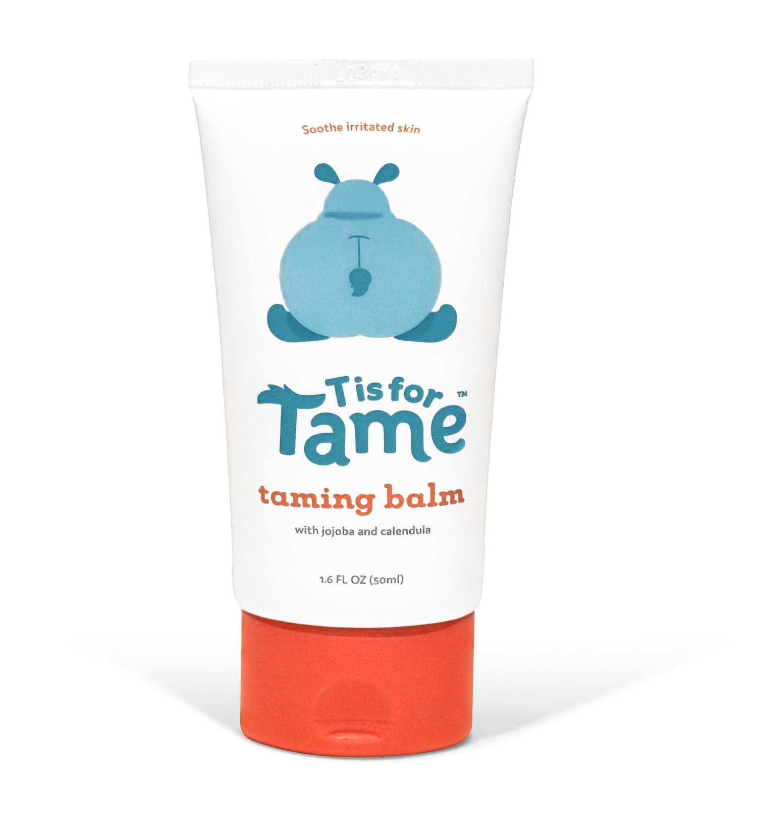 T is for Tame - Natural Baby Exfoliant & Nourishing Balm for Cradle Cap Dry Scalp & Skin | Plant-Based Hydration with Jojoba & Calendula | Made in USA - Buy Online on GoSupps.com