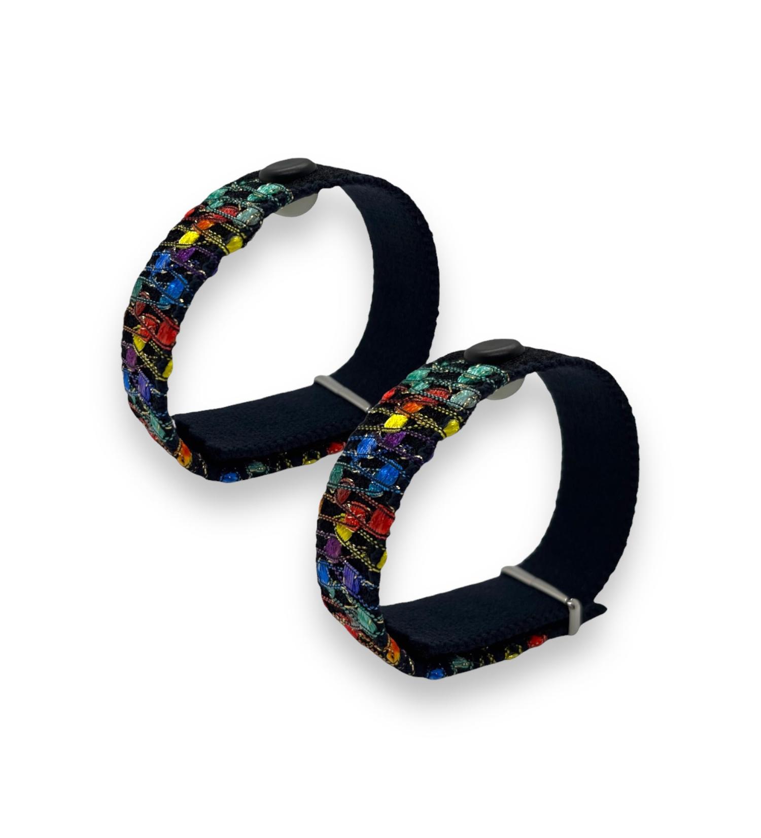 Acupressure Bracelets for Motion Sickness - Stylish Anti-Nausea Wristbands Adjustable Closure Natural Travel Relief (Rainbow XL - Buy Online on GoSupps.com