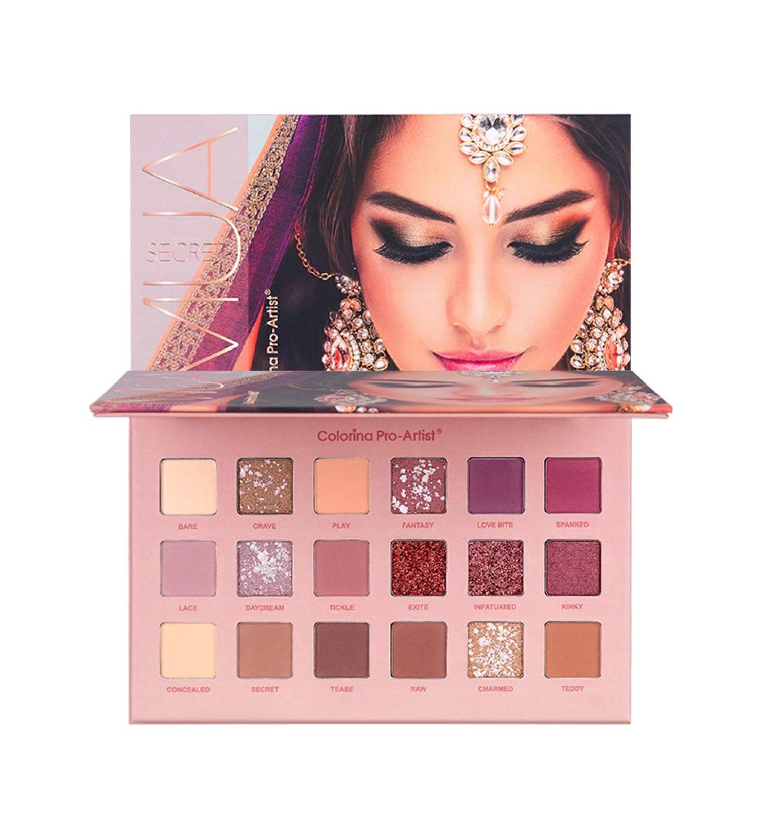  Nemopter Colorina Pro-Artist Eyeshadow Palette Desert Pink Eyeshadow Palette 18 colors Waterproof matte Eyeshadow - Buy Online on GoSupps.com