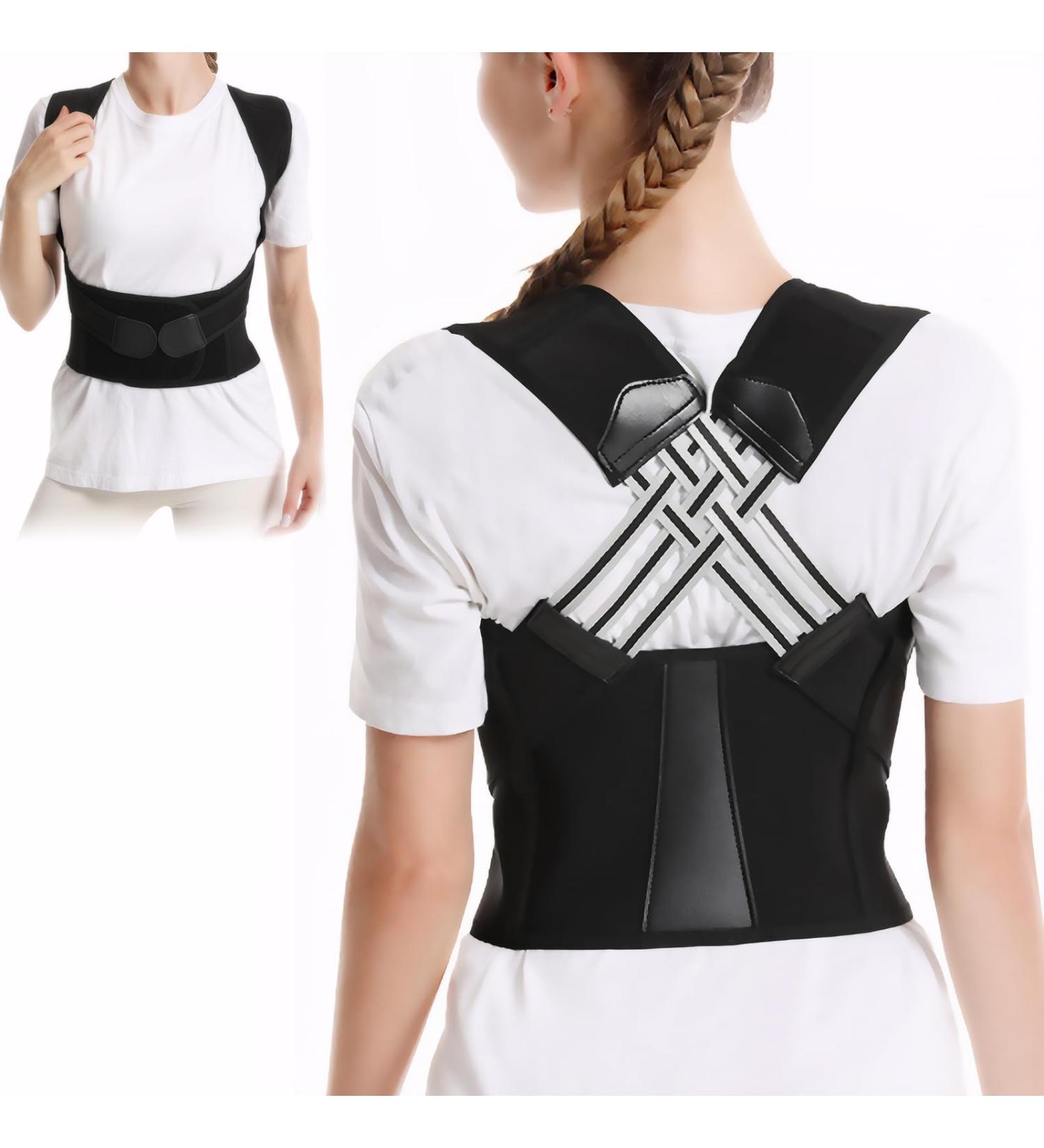 LINXINS Back Brace Posture Corrector for Women Men Back Straightener Posture Corrector Adjustable Back Posture Belt Office Home Gym Unisex - Buy Online on GoSupps.com