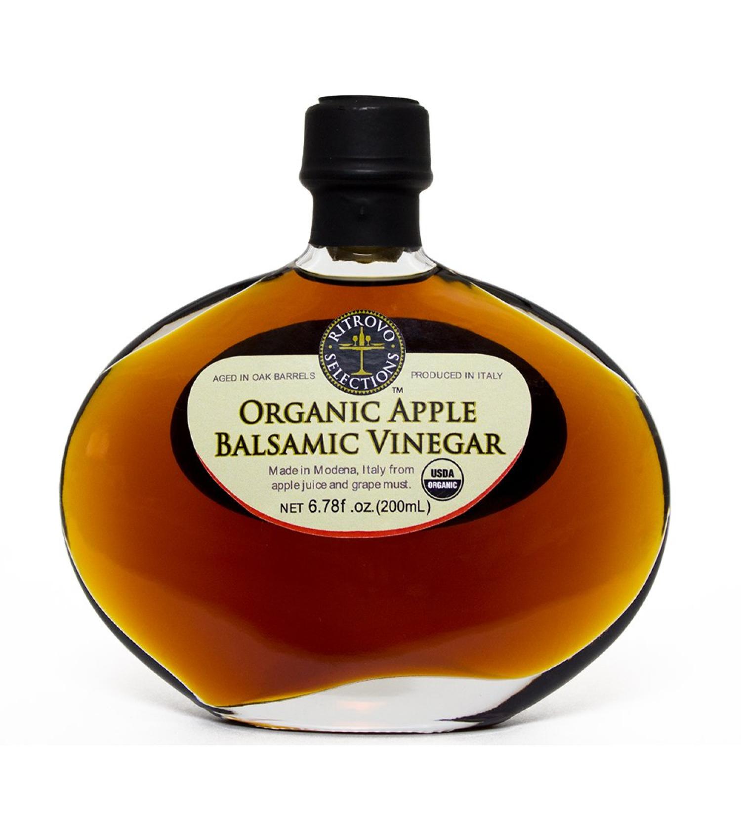 Ritrovo Selections Organic Apple Balsamic Vinegar 6.78fl.oz. (200ml) - Premium Quality - Buy Online on GoSupps.com