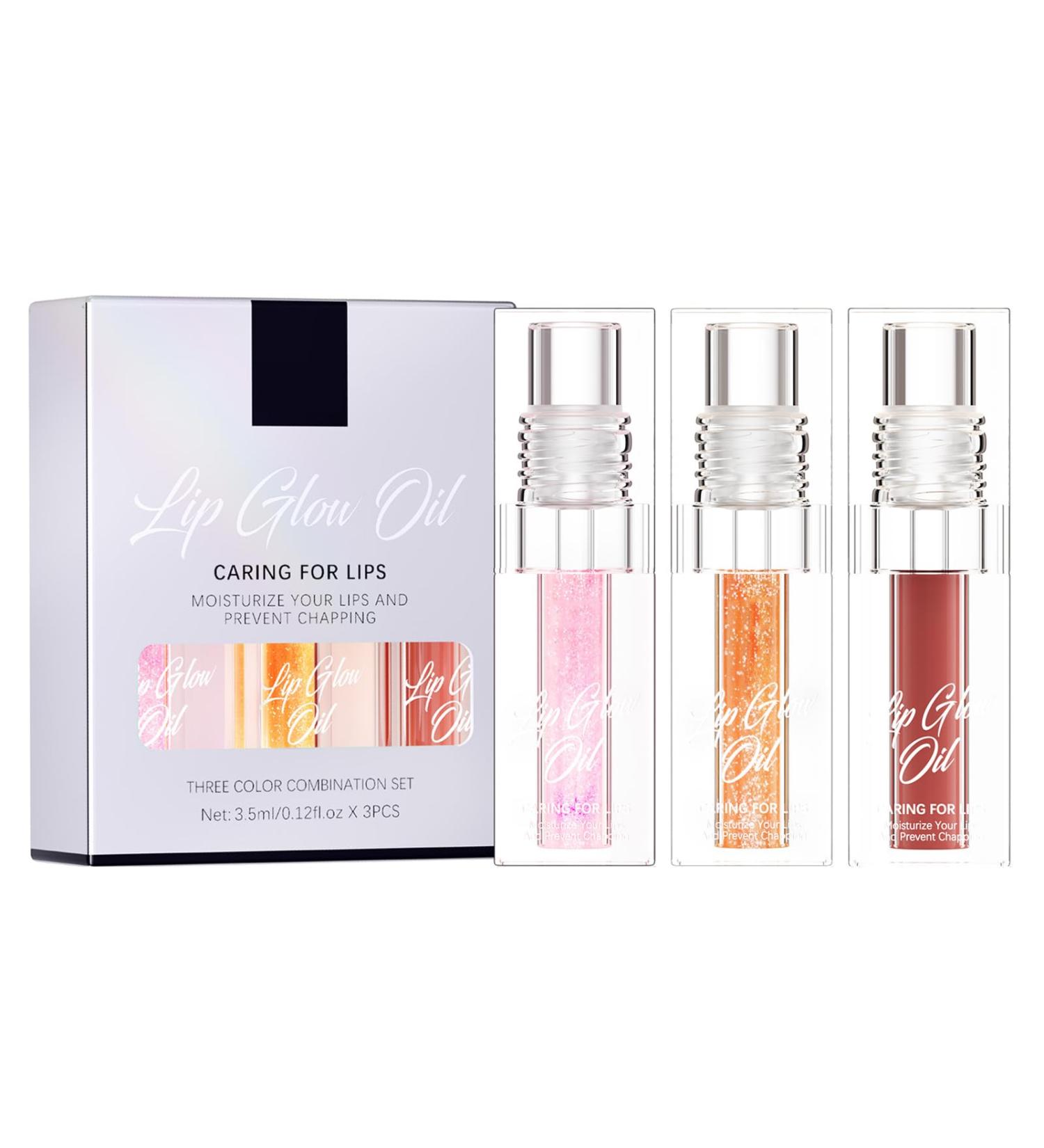 CHAKAE 3 Bottles Color Changing Lip Oil Set for Women Girls - Buy Online on GoSupps.com
