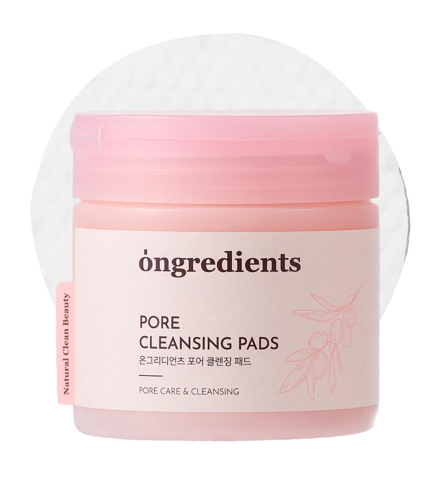 Ongredients Pore Cleansing Pad - Exfoliating Face Wipes & Makeup Remover - Korean Cleansing Pads for Pore Reducing - 60 Pads - Buy Online on GoSupps.com
