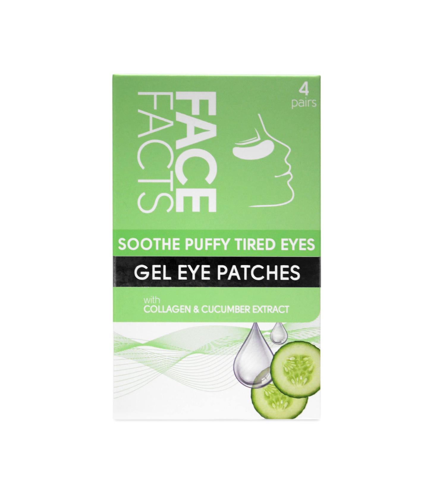 Face Facts Soothe Puffy Tired Under-Eye Gel Eye Patches | 4 Pairs - Buy Online on GoSupps.com