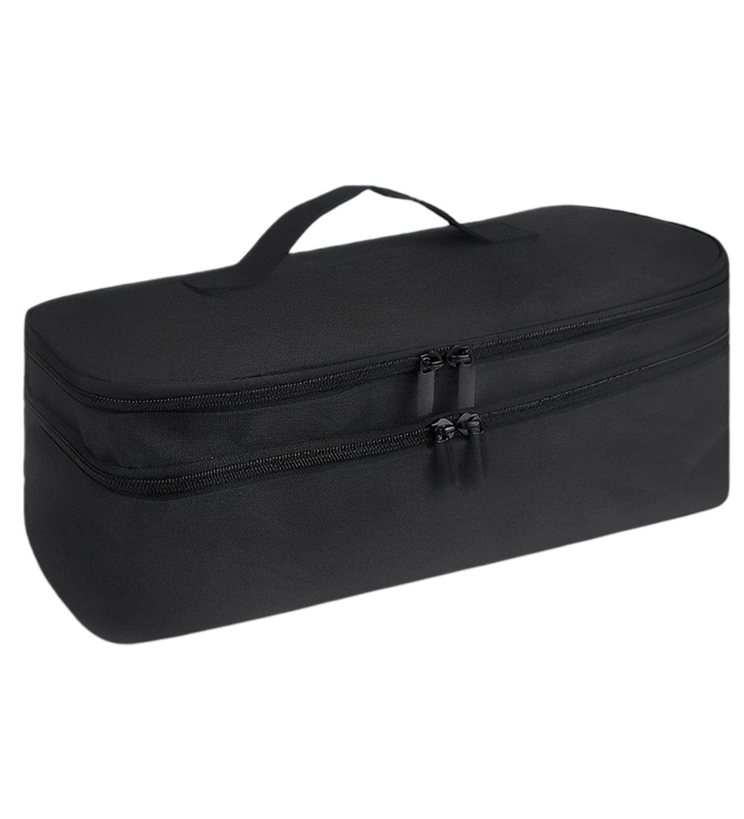 Hair Dryer Storage Bag Double Layer Tote Bag Large Capacity Hairdryer Bag Water Resistant Hair Bag Hair Dryer Tote Bag Travels Outings (Black - Grey) - Buy Online on GoSupps.com
