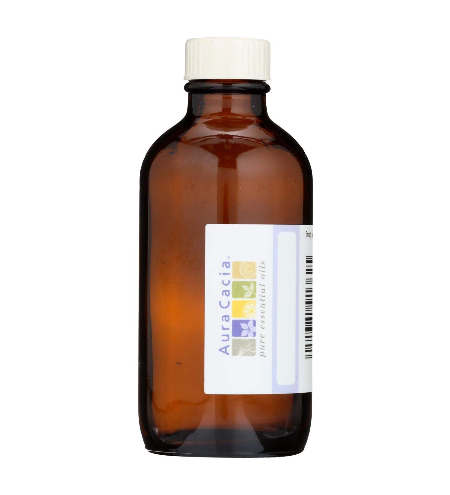 Aura Cacia Amber Glass Bottle With Label 1 Count 4 Fluid Ounce