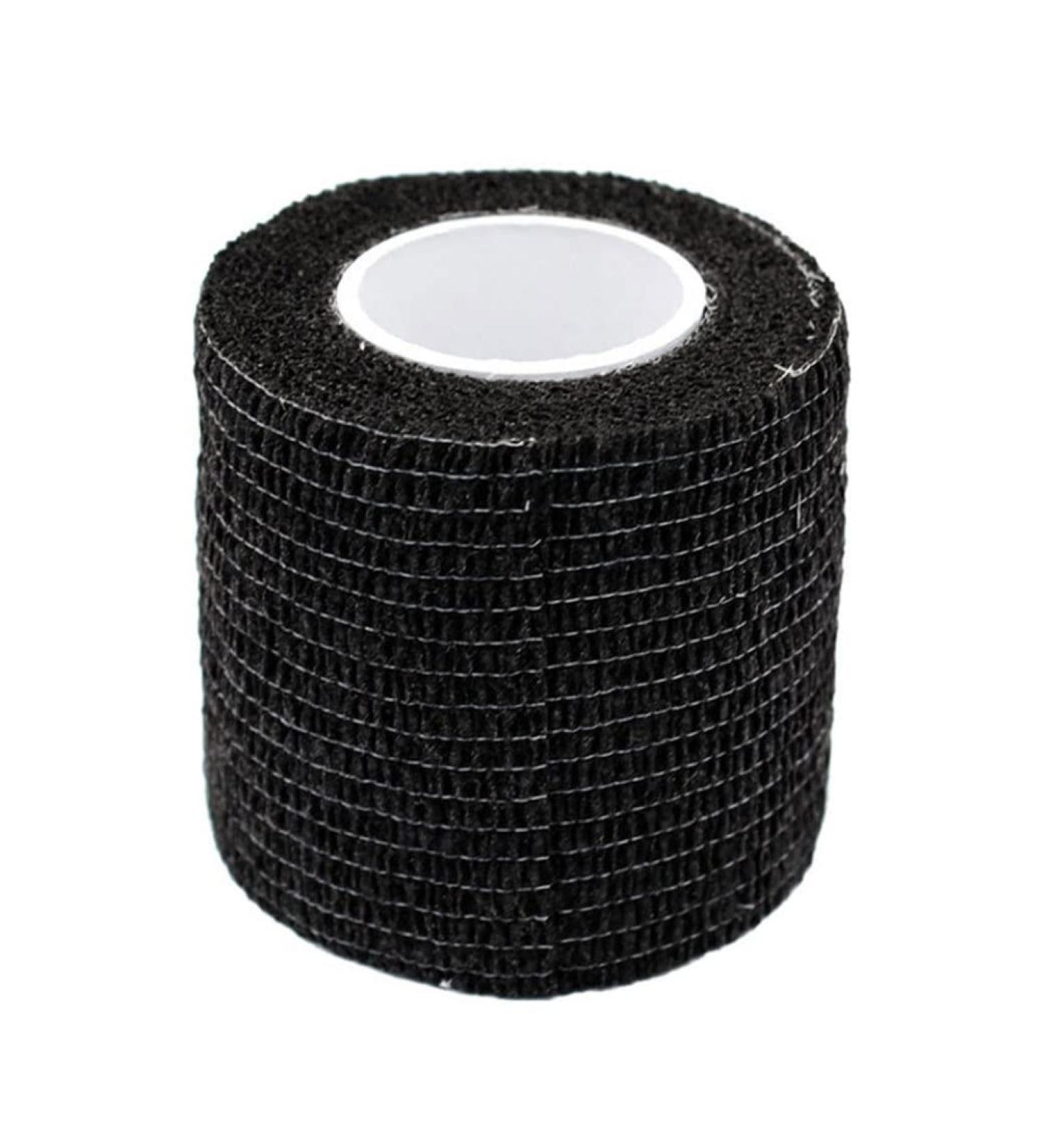 Self Adherent Waterproof Elastic Bandage Tape - Breathable Athletic Wrap - Black 5x450cm - Ship Internationally - Buy Online on GoSupps.com