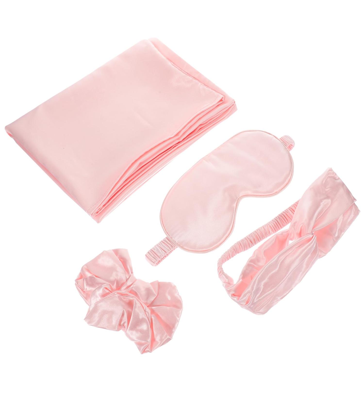 IWOWHERO 1 Set Hair Scrunchies for Women Silk Eye Sleeping Mask Eye Mask for Sleeping Women Scrunchies Silk Scrunchies Silk Hair Scrunchies Sleep Mask Sleep Eye Mask Bridesmaid - Buy Online on GoSupps.com