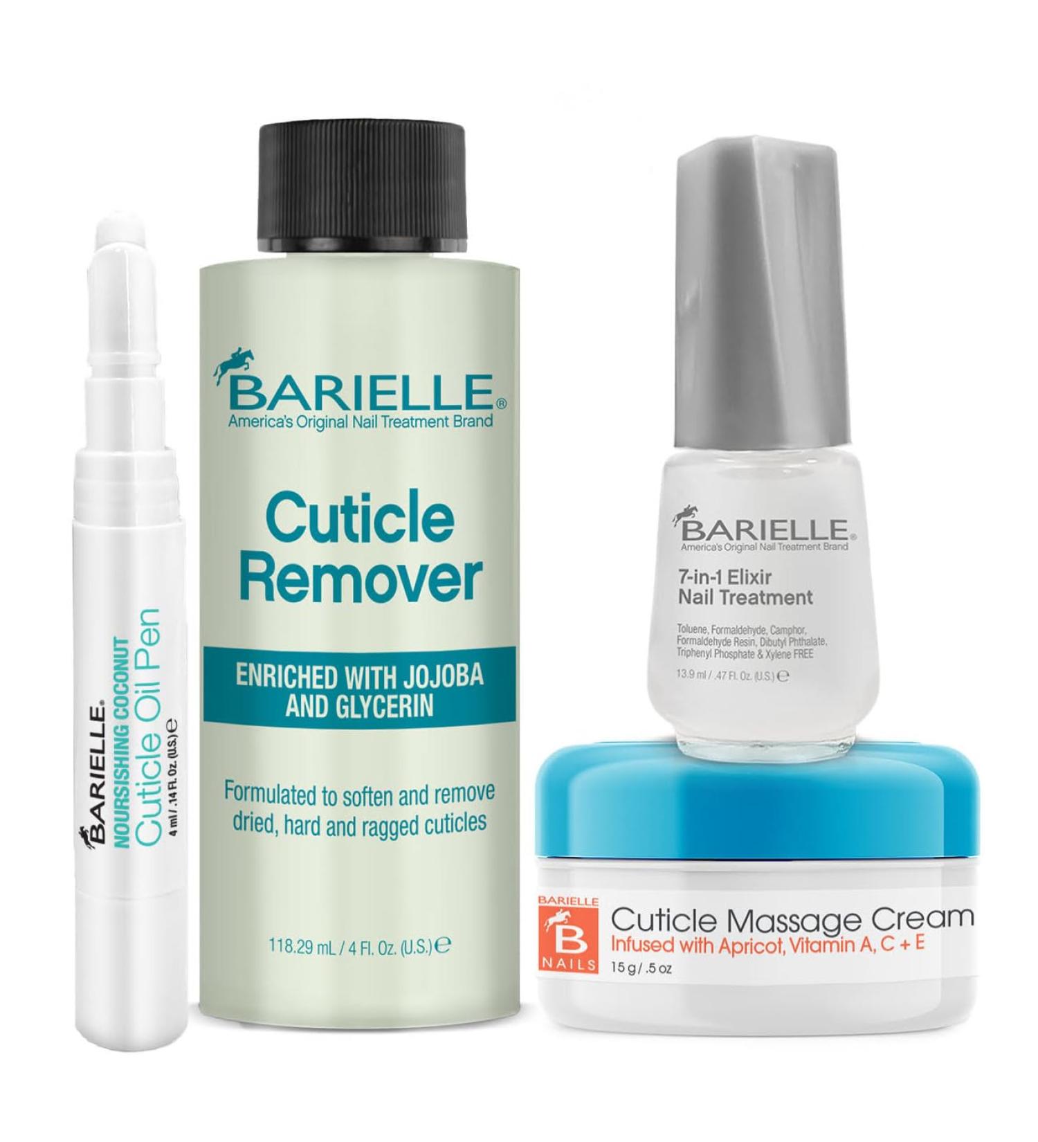 Shop Barielle Cuticle Besties 4-PC Nail & Cuticle Treatment Set | Deluxe Care for Healthy Nails - Buy Online on GoSupps.com