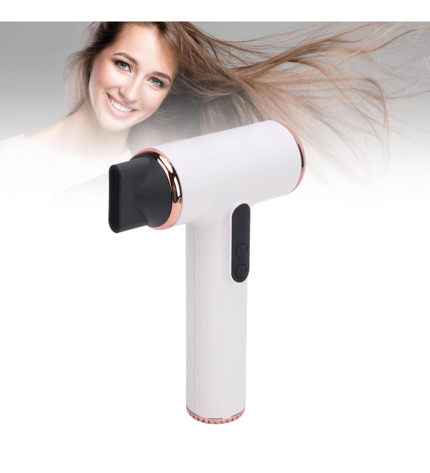 Cordless Hair Dryer 3 Speeds 3 Temp USB Rechargeable Portable Small Blow Dryer with Digital Screen for Women Kids Outdoor Camping Beaches - Buy Online on GoSupps.com