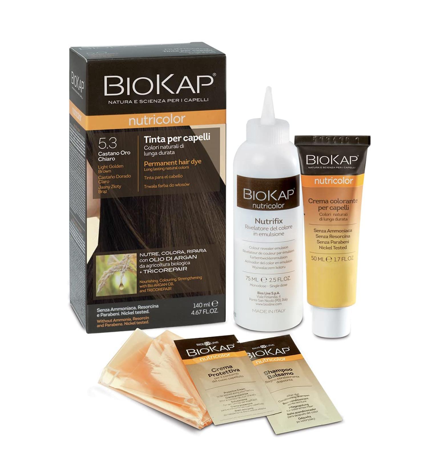 BIOKAP TINTE casta o claro dorado 140ml. produit sp cialis pour un usage quotidien peut tre utilis r guli rement selon les besoins individuels contenance 140 ml et associe fonctionnalit pratiq - Buy Online on GoSupps.com