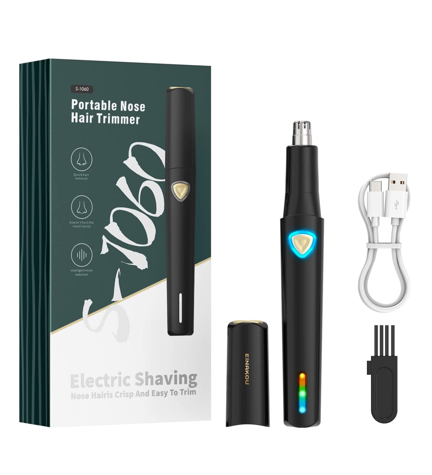 Rechargeable Ear & Nose Hair Trimmer - Versatile Hair Clippers for Men & Women Eyebrow Shaper & Facial Hair Remover - Buy Online on GoSupps.com