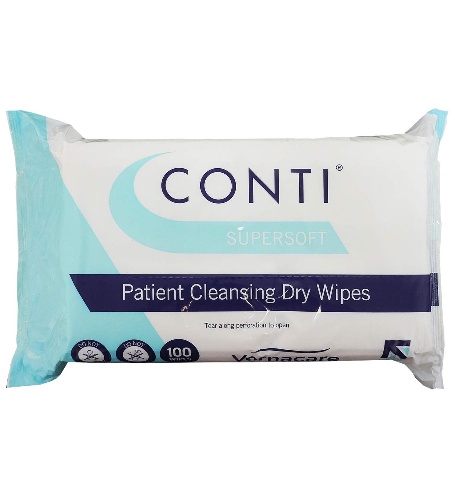 Conti Super Soft Cleansing Dry Wips Ultimate softness and absorbency wiping size: 32 x 30 cm 100 towels p Pack 3 pieces of wipe size - 32cm x 30cm three -pack
