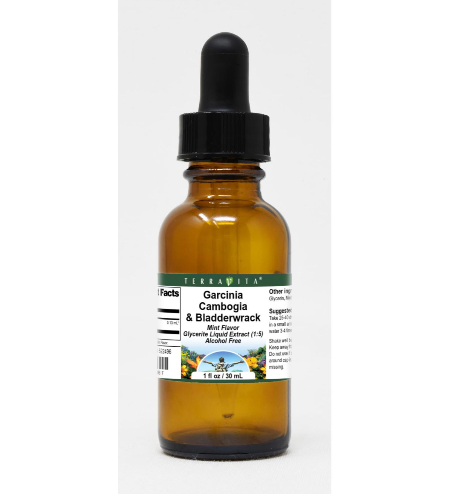 Garcinia Cambogia & Bladderwrack Glycerite Liquid Extract (1:5) - Mint Flavored (1 oz ZIN: 522496) - Buy Online on GoSupps.com