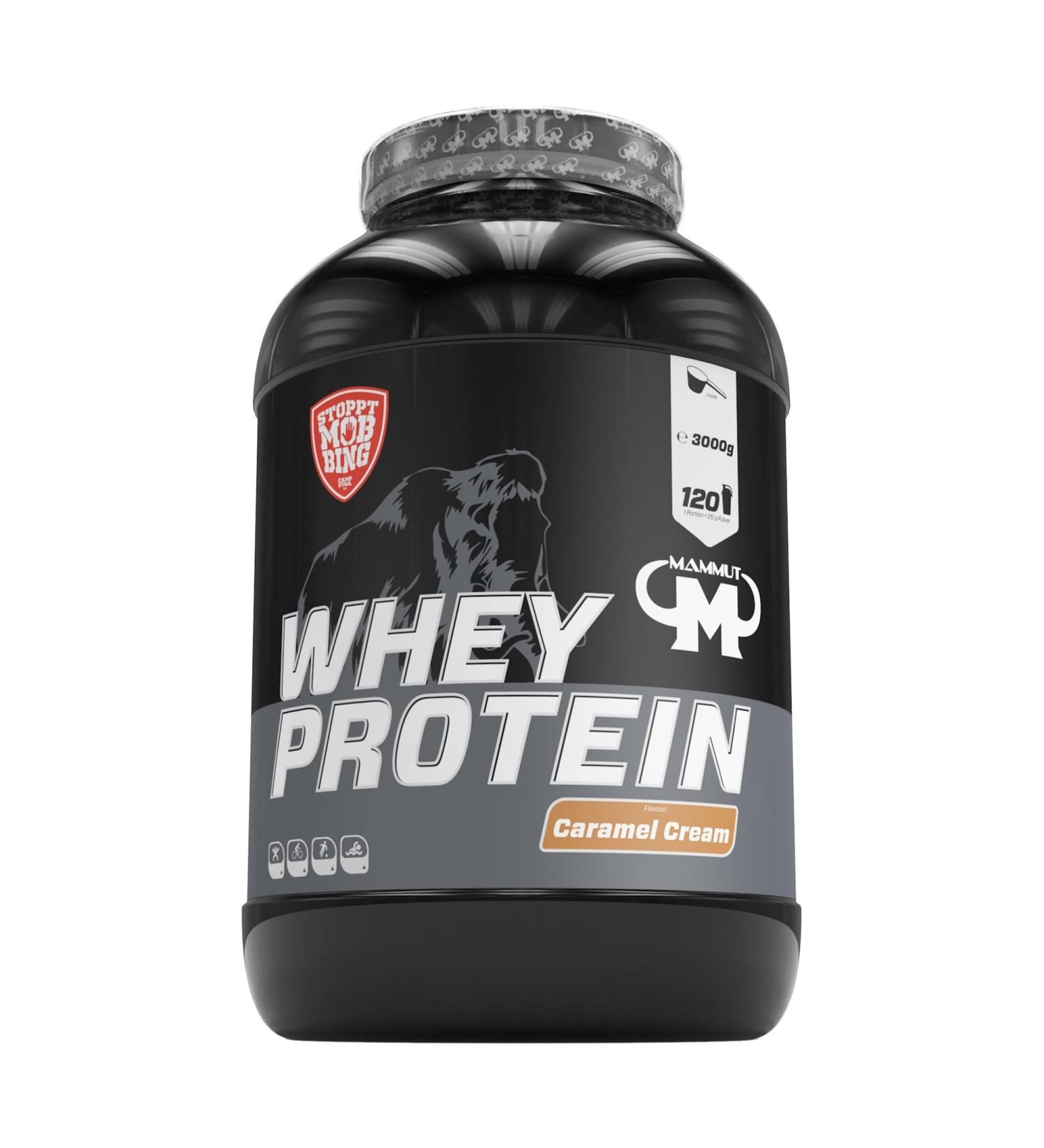 Mammut Nutrition Whey Protein Caramel Cream - 3000g Protein Shake for Best Results | International Shipping Available - Buy Online on GoSupps.com