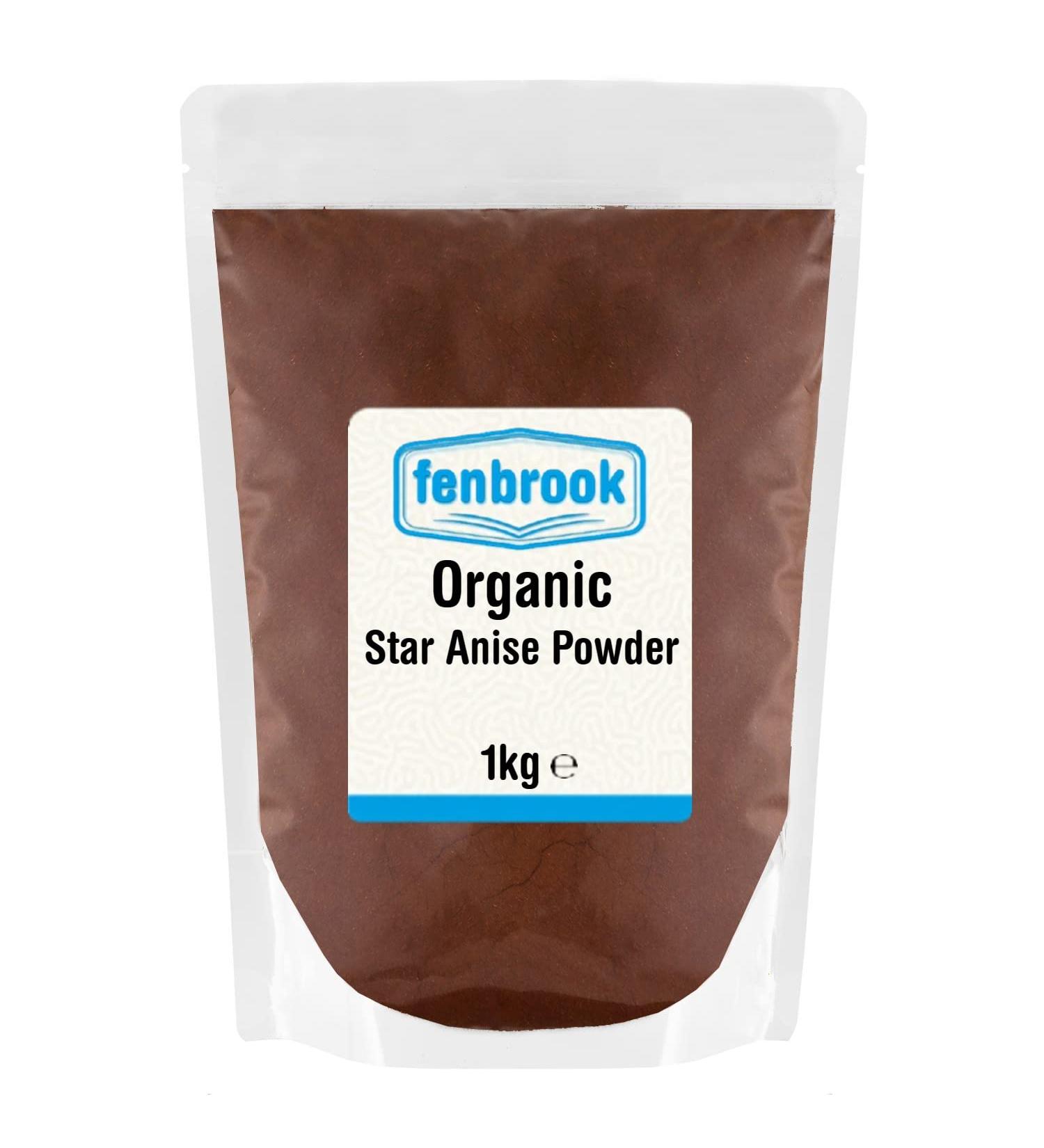 Organic Star Anise Powder 1kg | Certified Organic by Fenbrook Organic - Buy Online on GoSupps.com