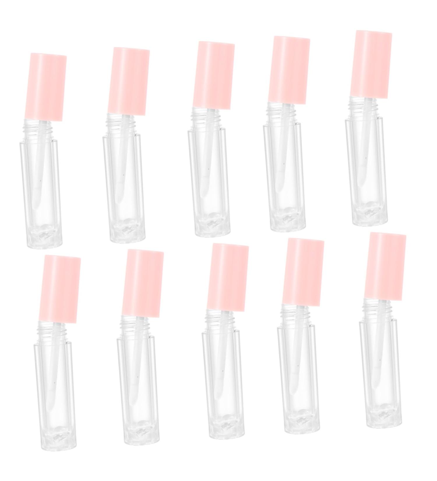 10 Pi ces Flacons Vides Rechargeables pour Gloss Tube Transparent Abs Portable pour et Huile Conteneurs Cosm tiques et Pratique pour Voyage Rose - Buy Online on GoSupps.com