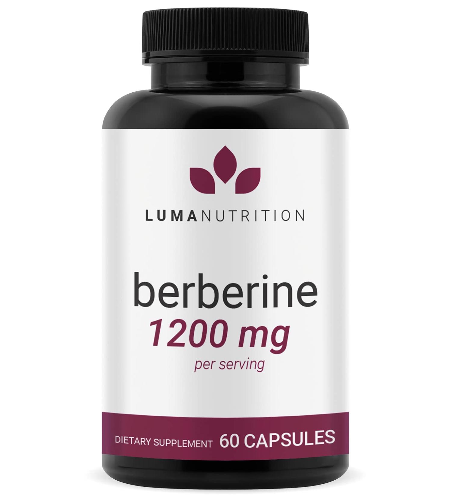 Berberine Supplement 1200mg - HCI Plus - 60 Capsules - Buy Online on GoSupps.com