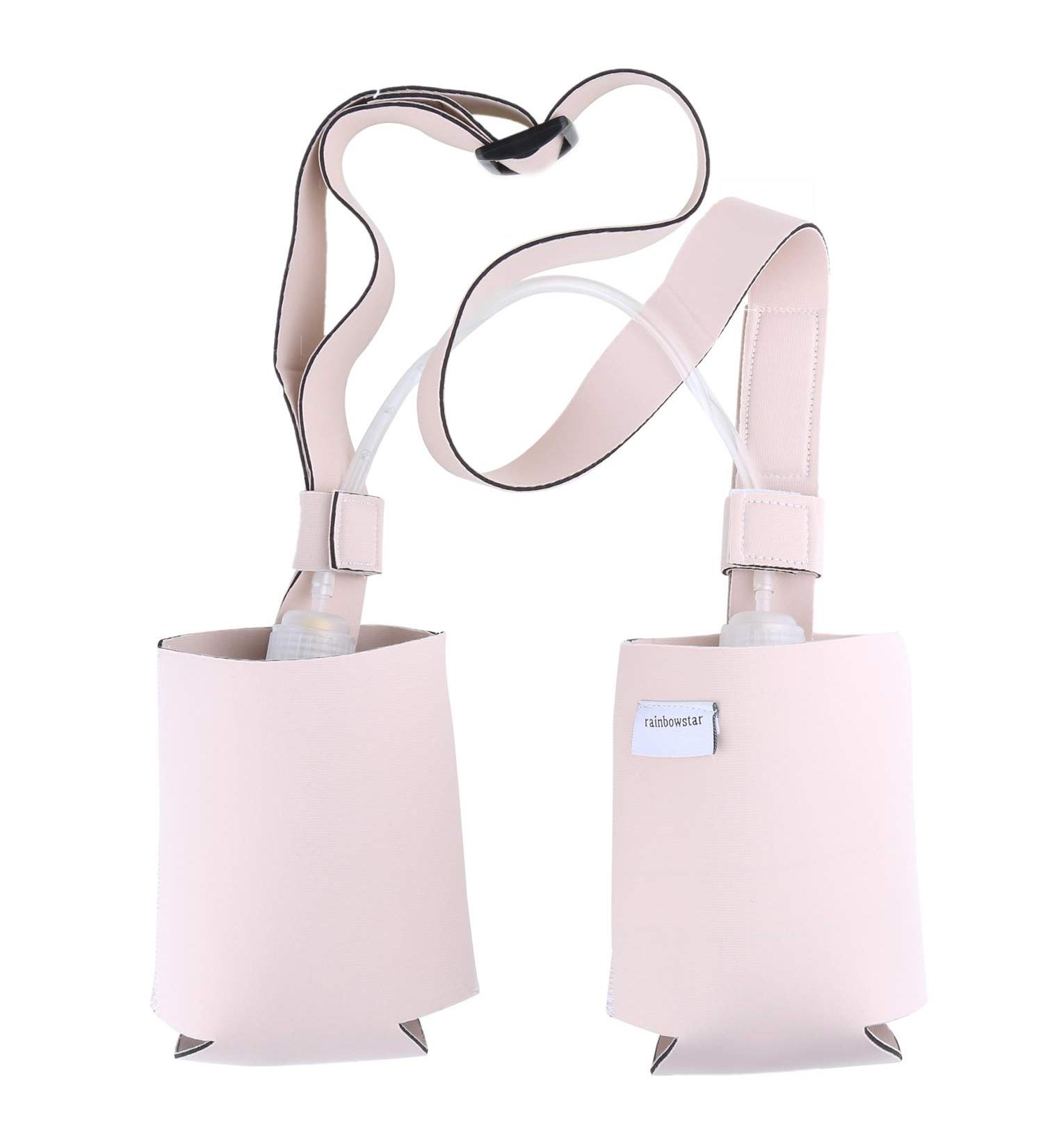 Shower Pockets Drain Bulb Holder for Mastectomy Surgery (Pale Pink)