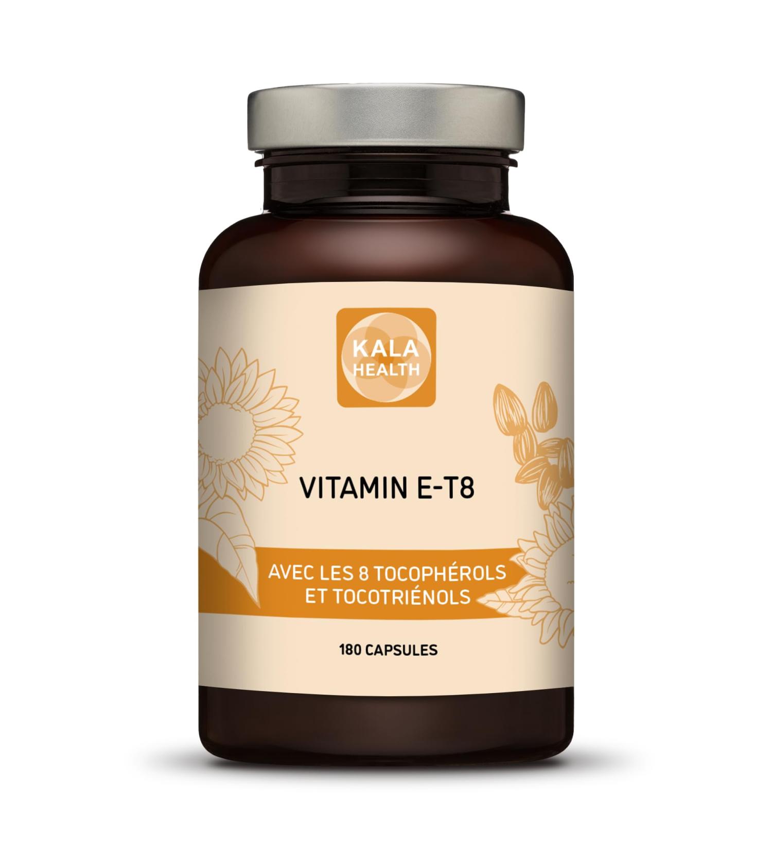 Kala Health Unique formula with 8 tocopherols and tocotrienols of vitamin E - free of PAHs, heavy metals, contaminants or preservatives - Certified Sustainable - Hair, Scars and Skin (180)