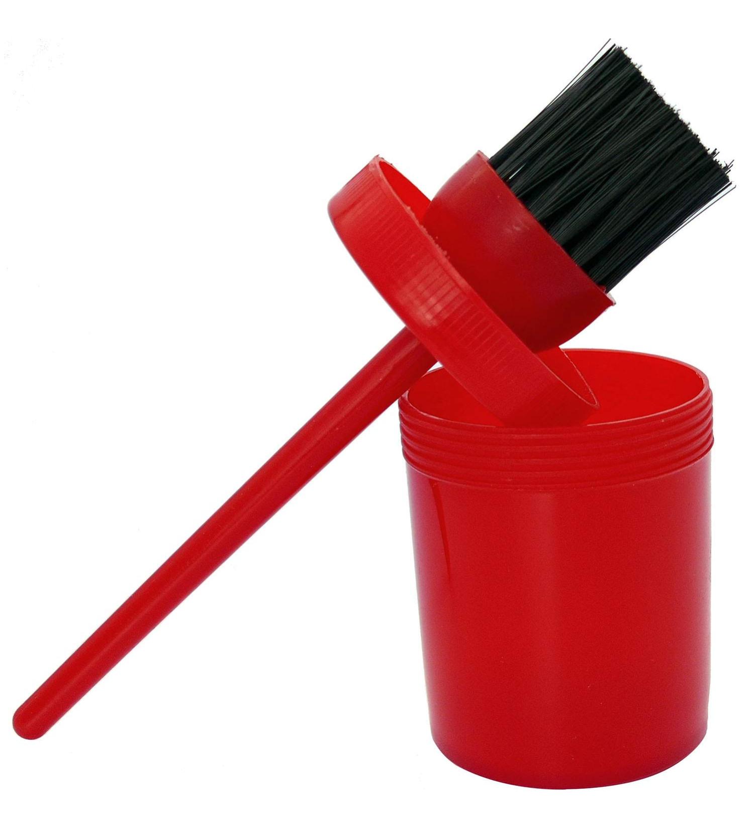 EKKIA Hoof Brush with Pot - Red - 125 ML - Buy Online on GoSupps.com