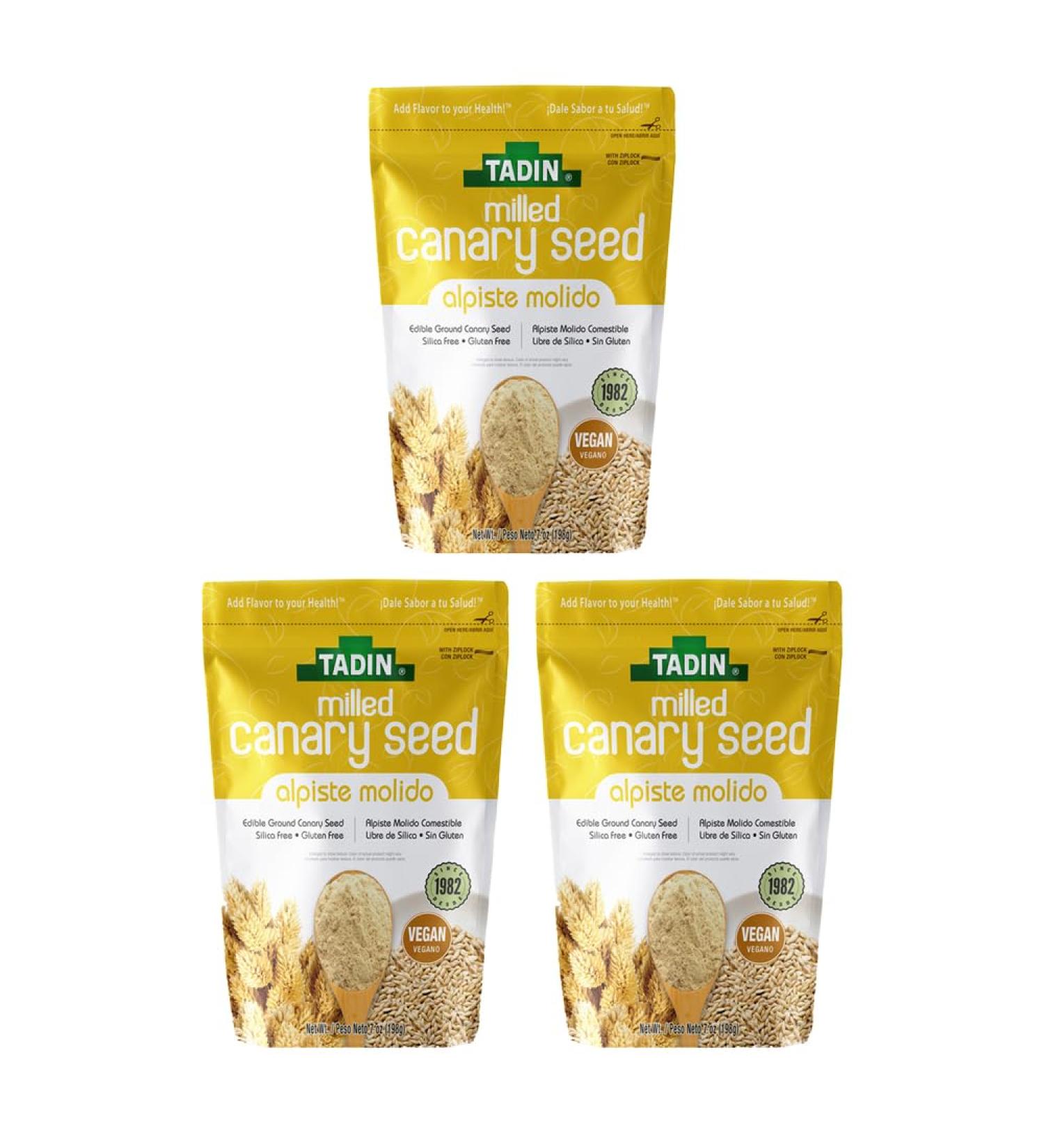 Ground Canary Seed 100% Natural Dietary Supplement for Human Consumption (3 P...