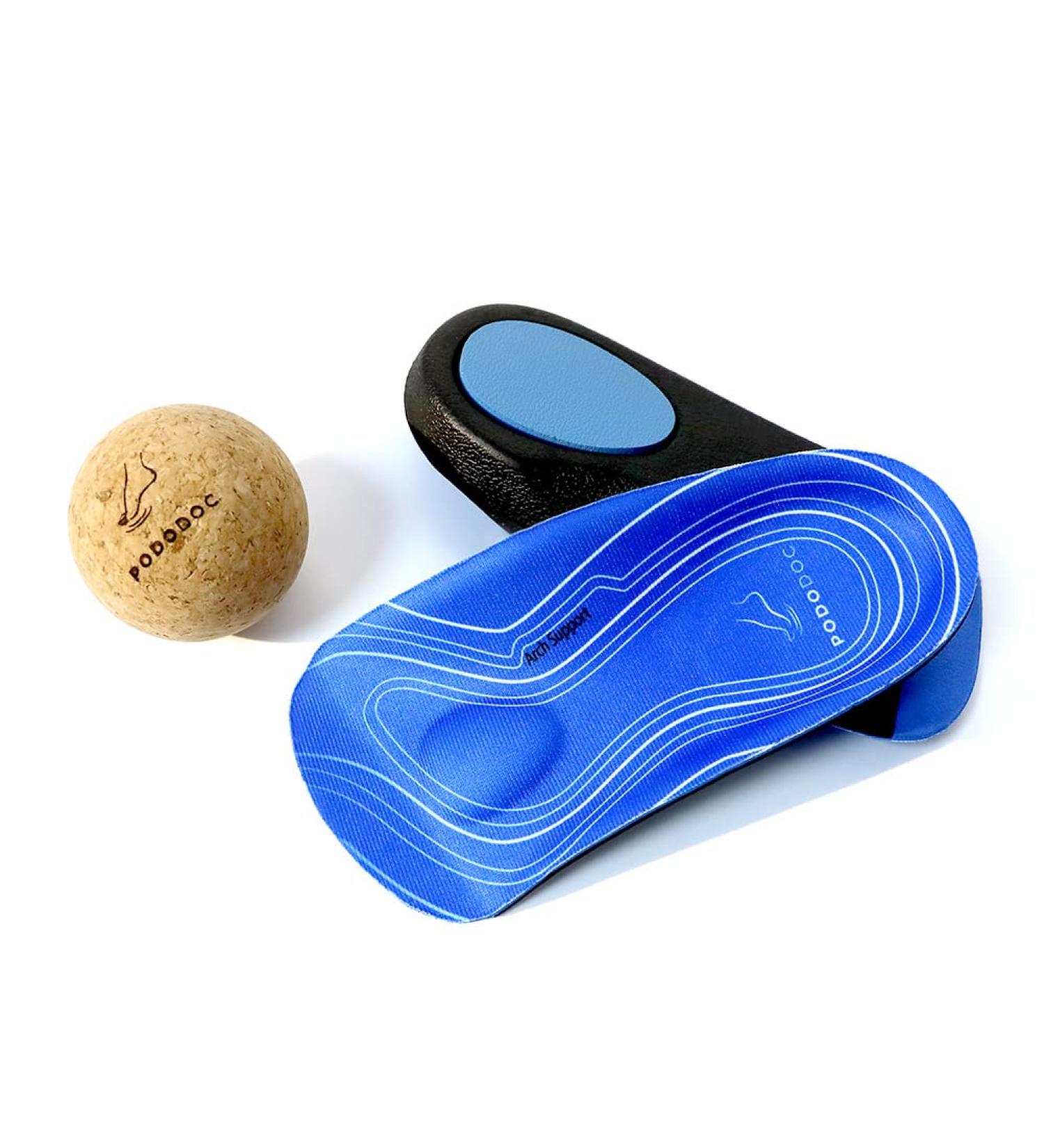 Heel Insole & Training Ball for Flat Feet & Heel Spurs | Supportive Solutions for Pain Relief (M) - Buy Online on GoSupps.com