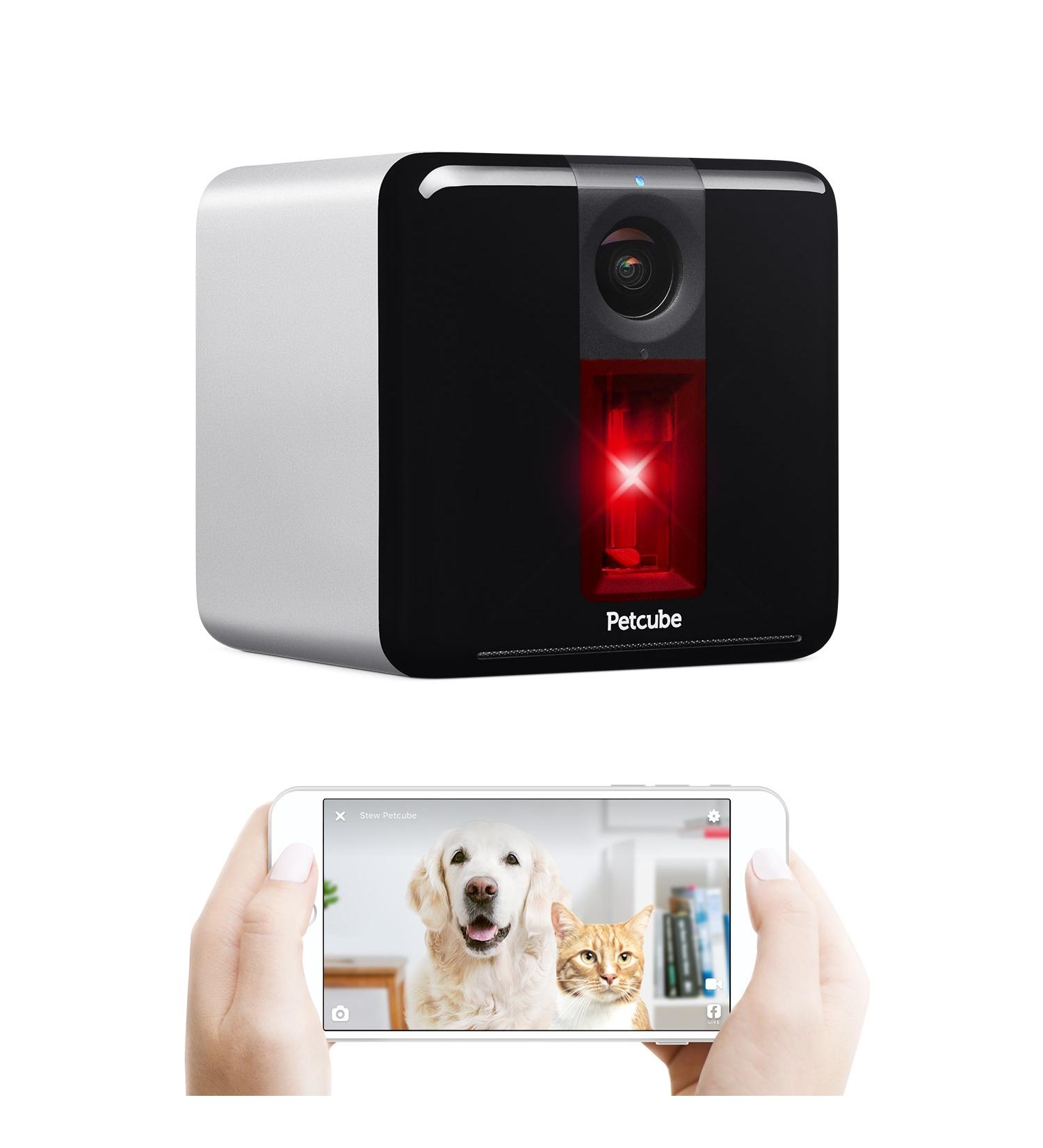 Petcube 2017: Smart Pet Camera with Interactive Laser Toy | HD Video, Two-Way Audio, Night Vision | App-Enabled Monitoring for Dog/Cat Safety - Buy Online on GoSupps.com